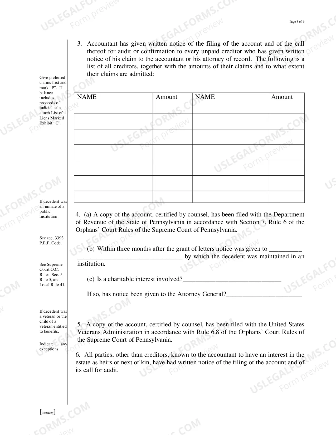 Preview Petition of Distribution (Intestacy)
