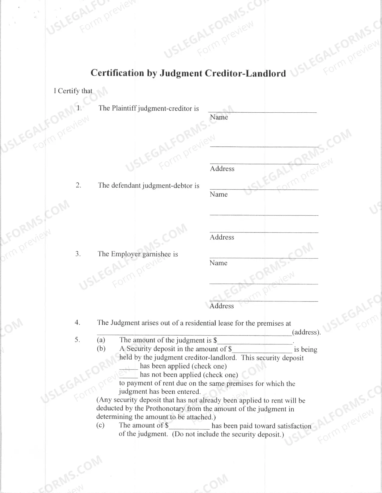 Preview Wage Attachment Packet - Complete