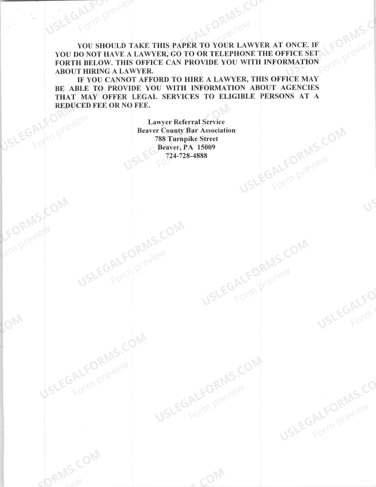 Preview Wage Attachment Packet - Complete