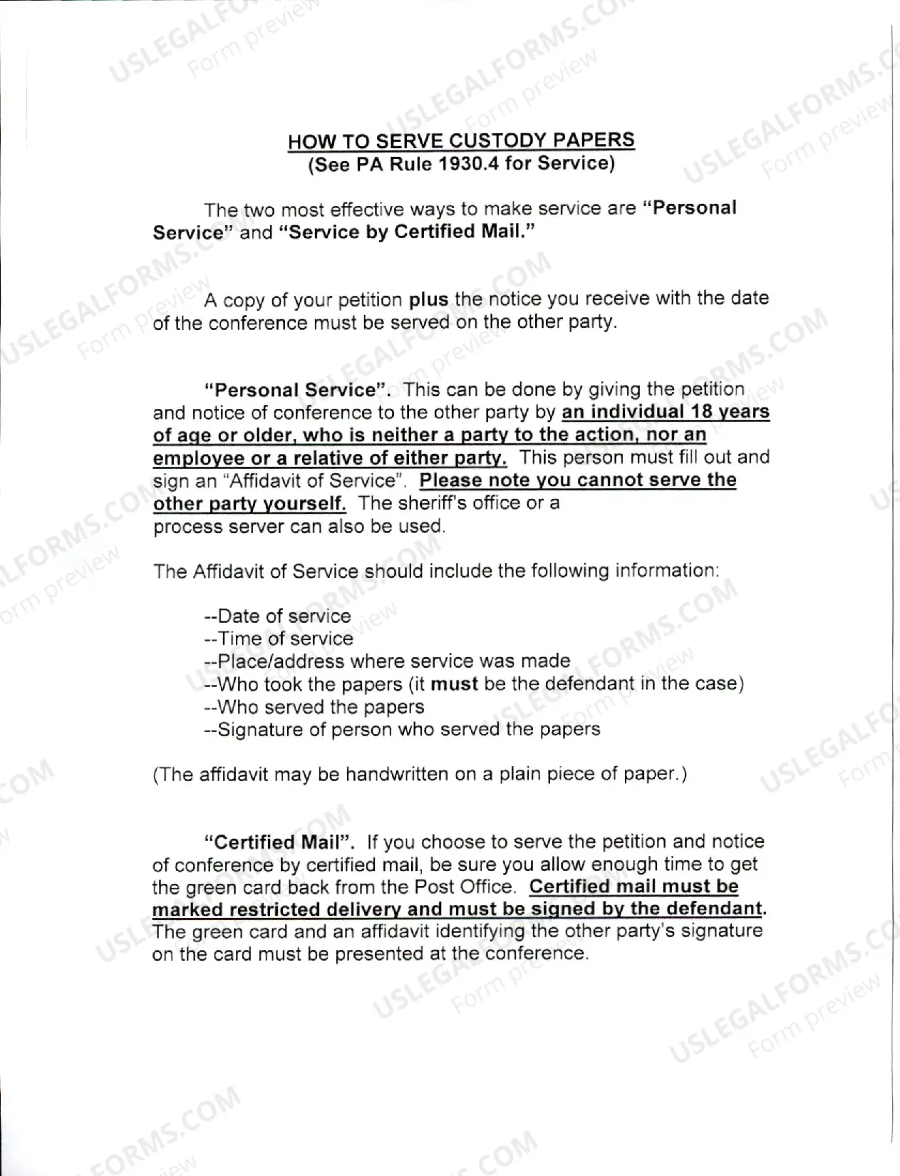 Preview Custody Contempt Petition