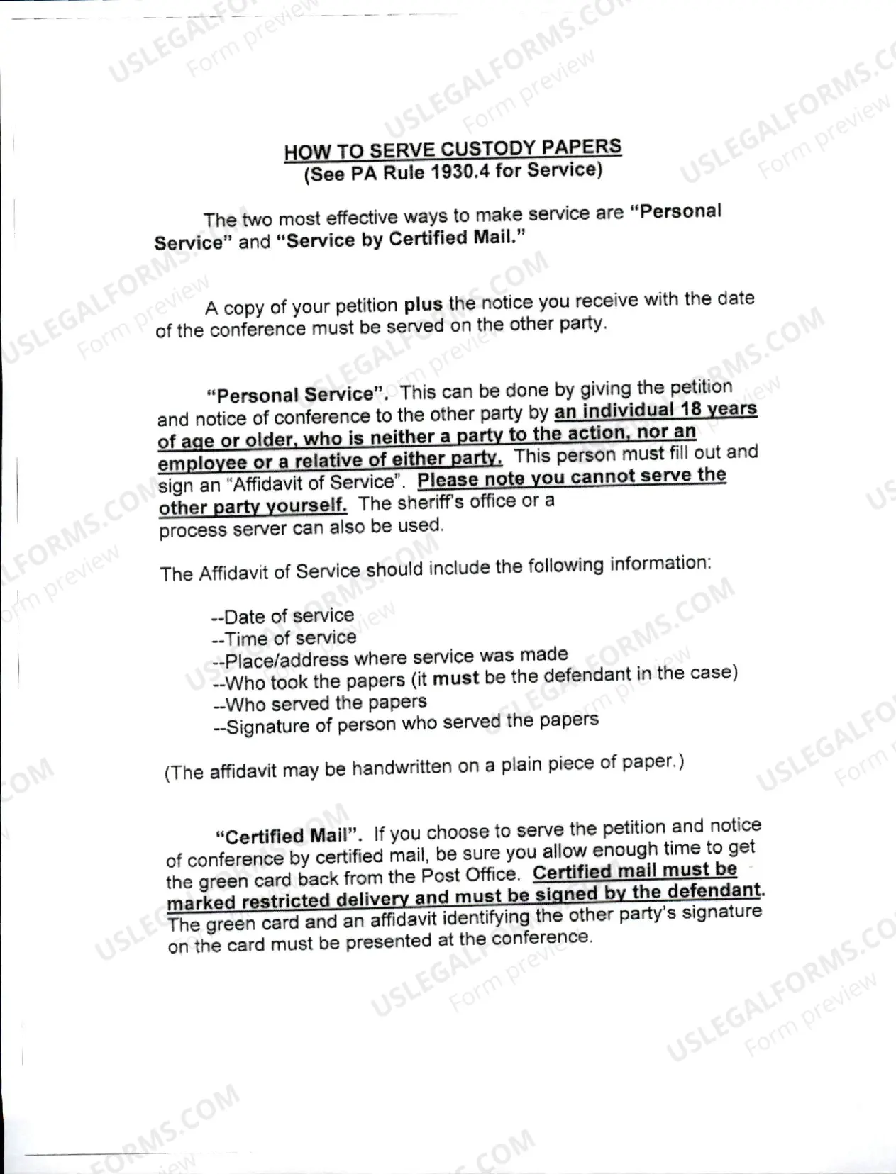 Preview Custody Modification