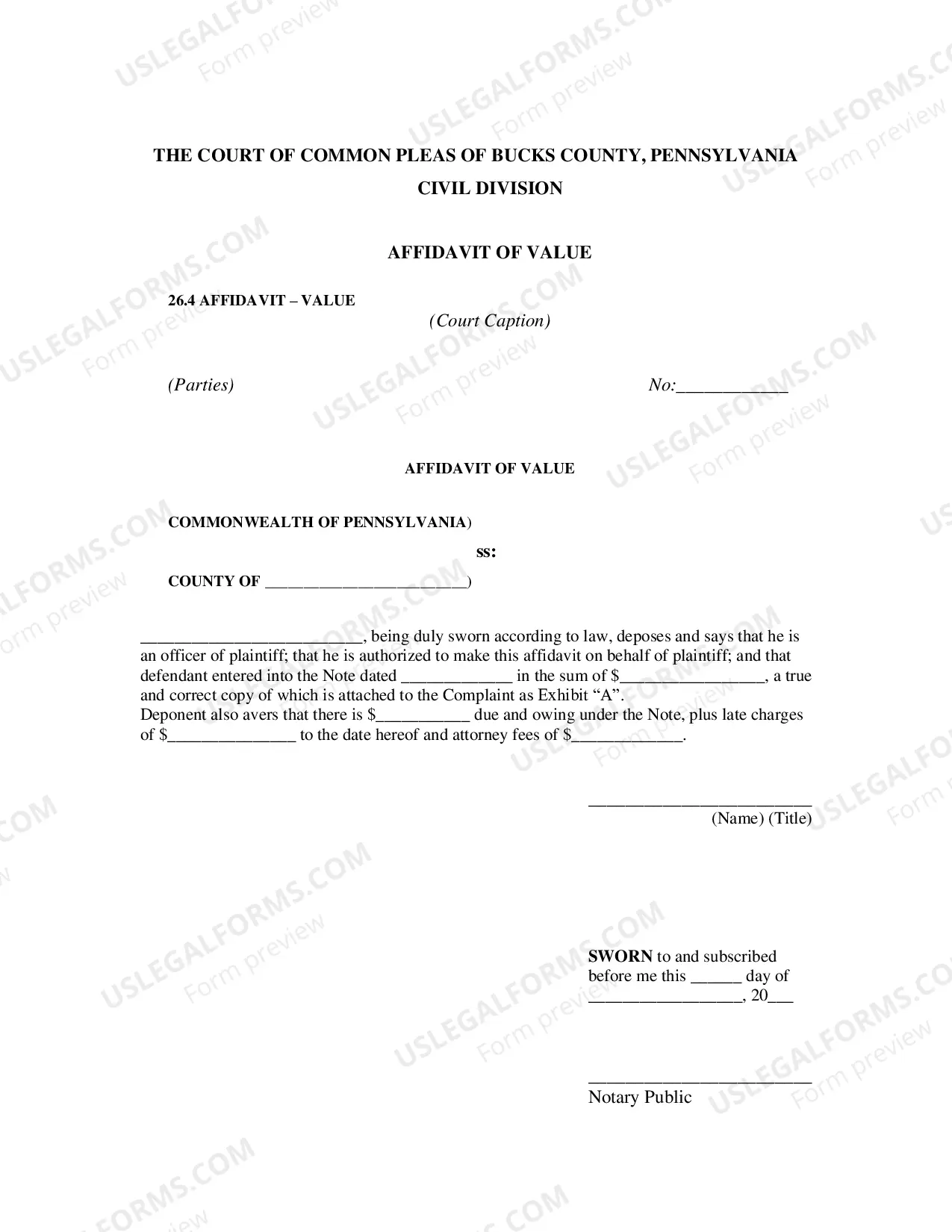 Preview Judgment Note Requirements