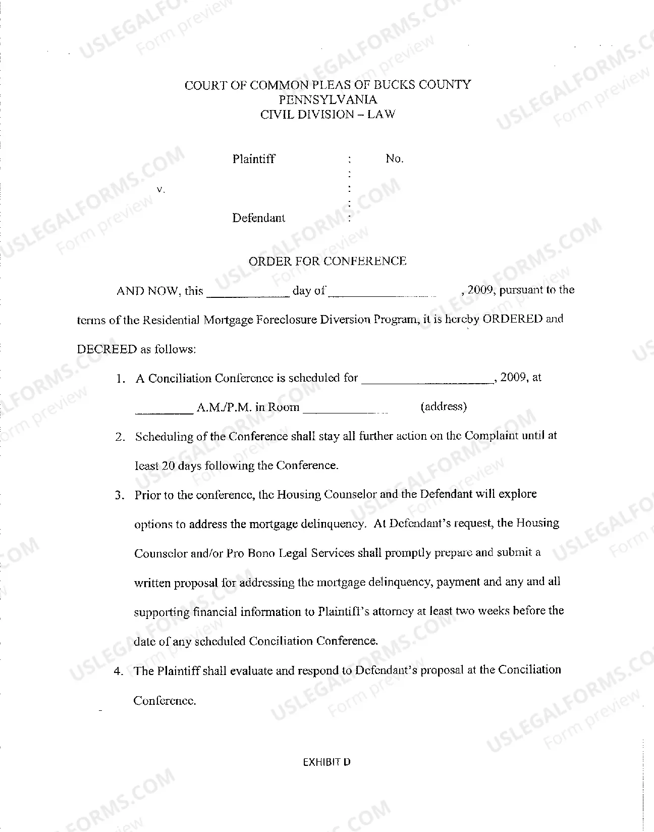 Preview Mortgage Foreclosure Diversion Program