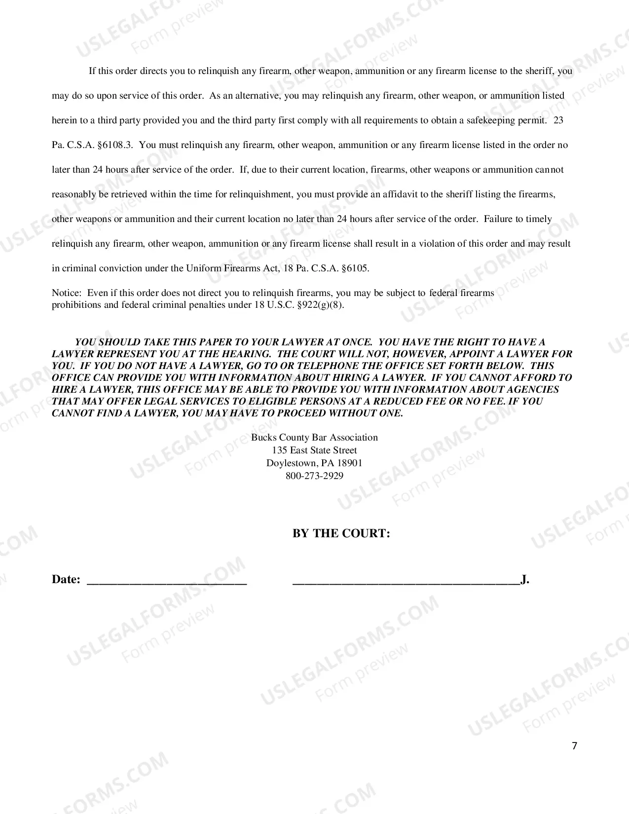 Preview Petition for Protection from Abuse