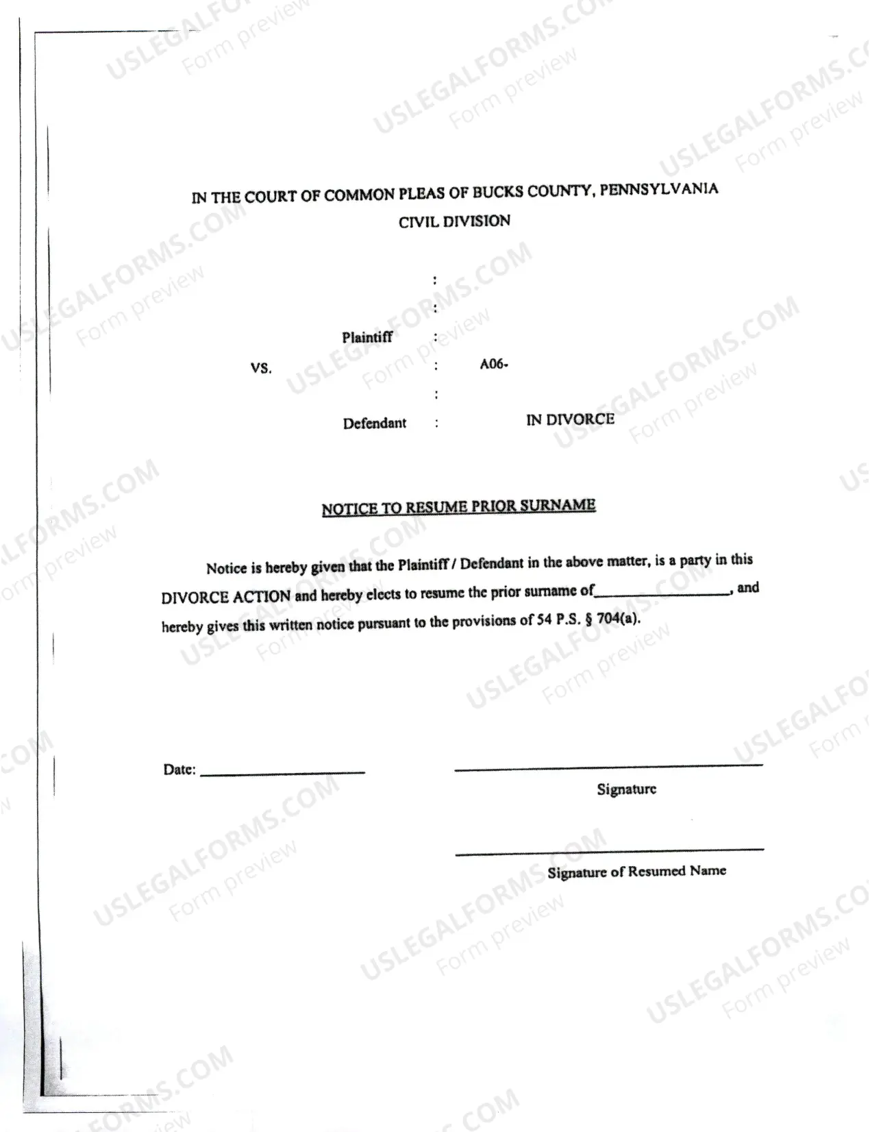 Preview Retake Maiden Name Complaint Divorce