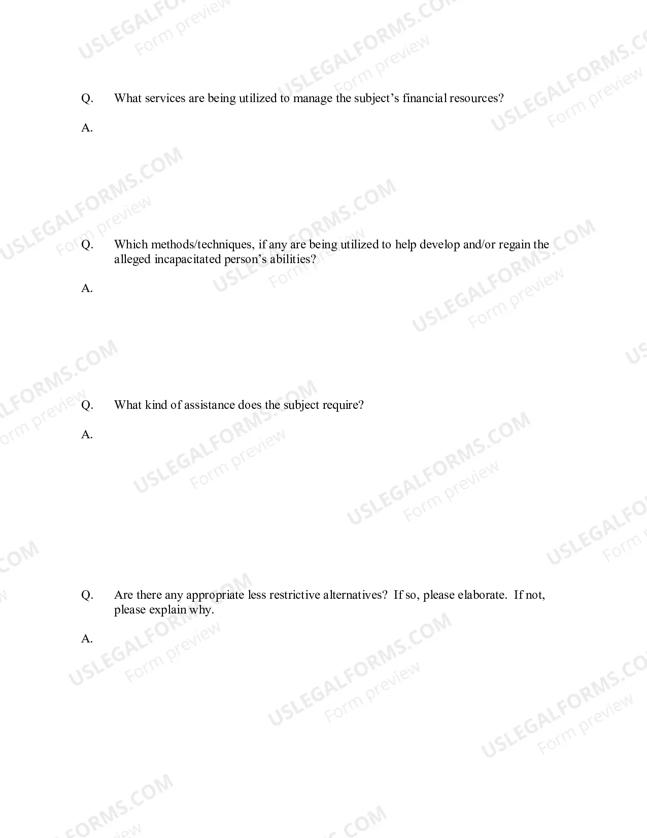 Preview Written Deposition