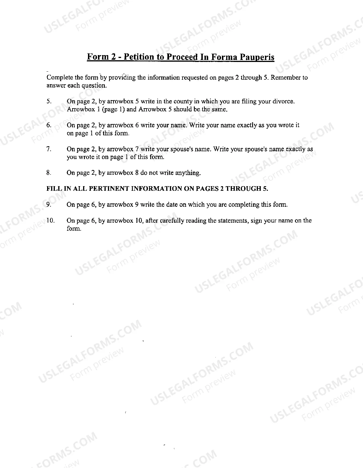 Preview Pro Se Petition to Proceed Informa Pauperis