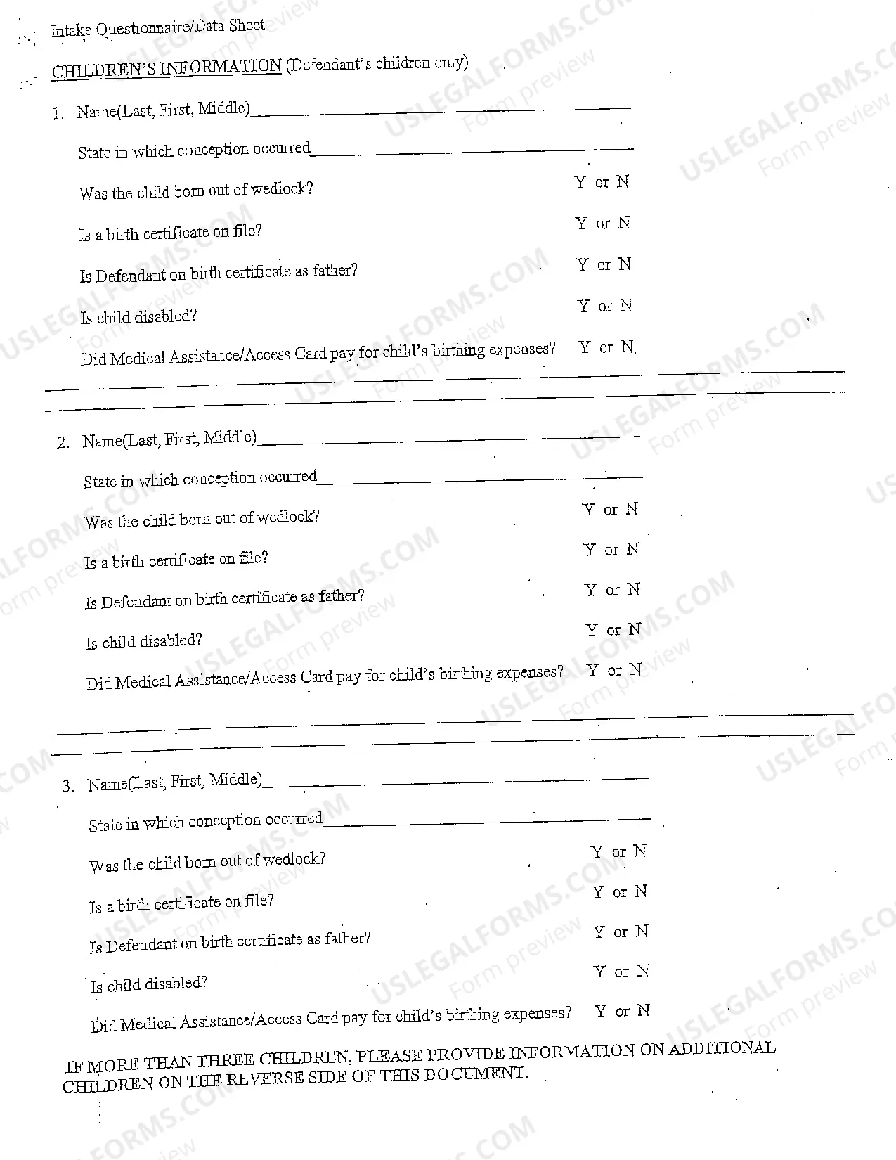 Preview Complaint for Support Packet