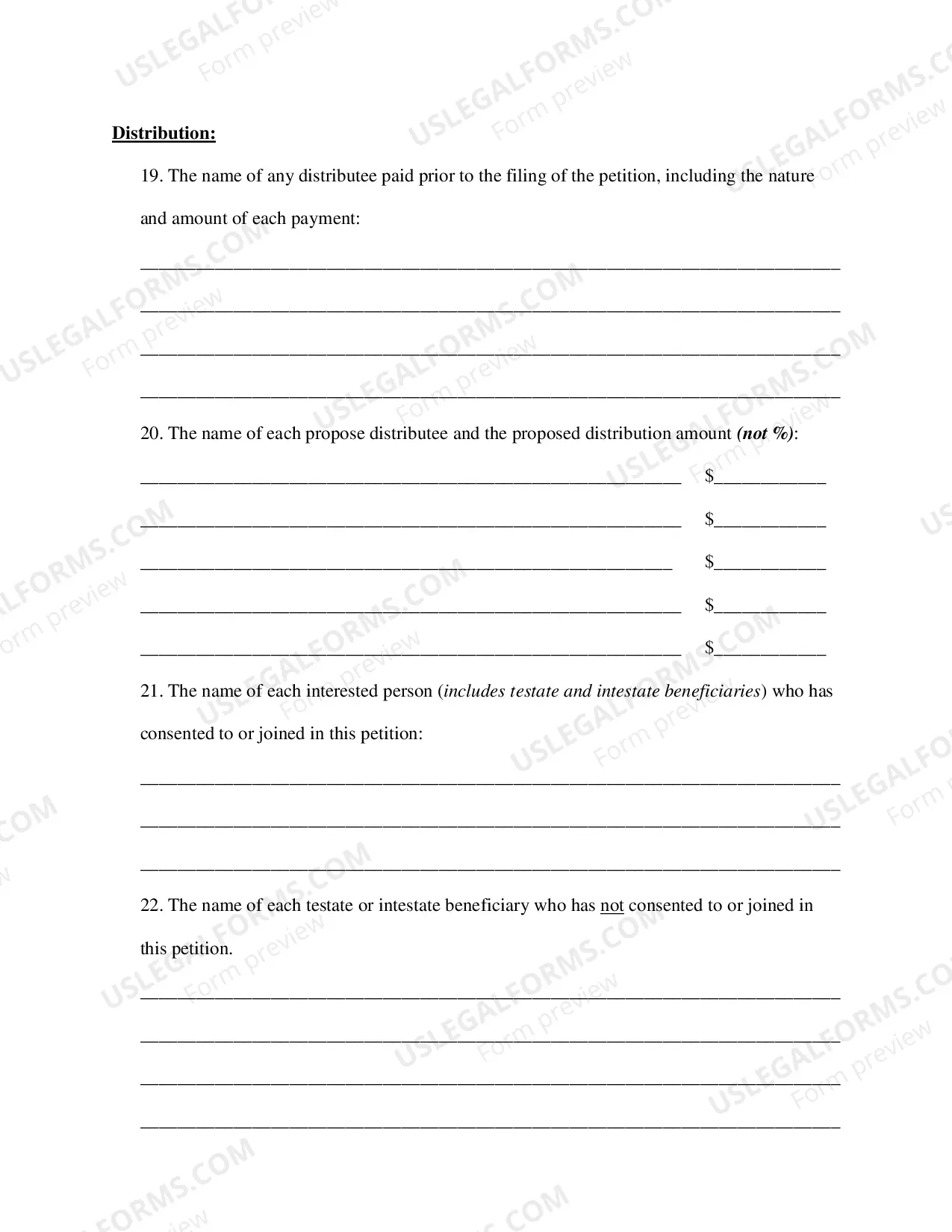 Preview Small Estate Petition and Decree