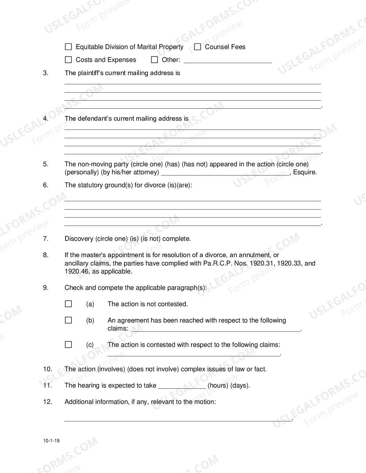 Preview Motion For Appointment of Master