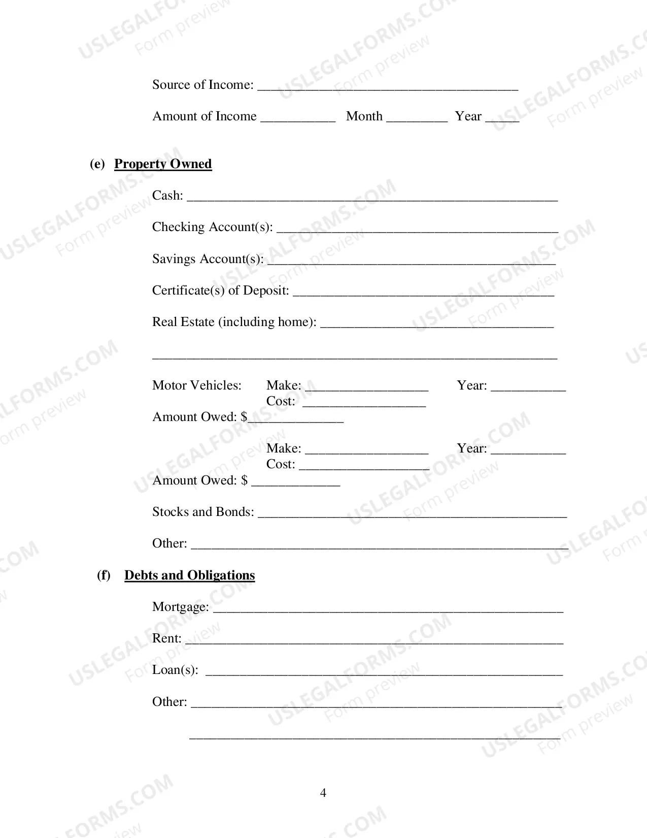Preview Petition to Proceed In Forma Pauperis