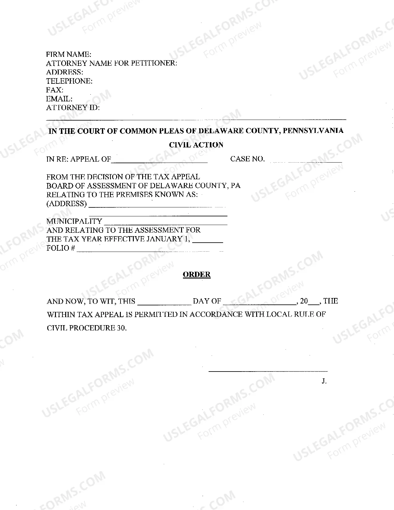 Preview Tax Assessment Appeals