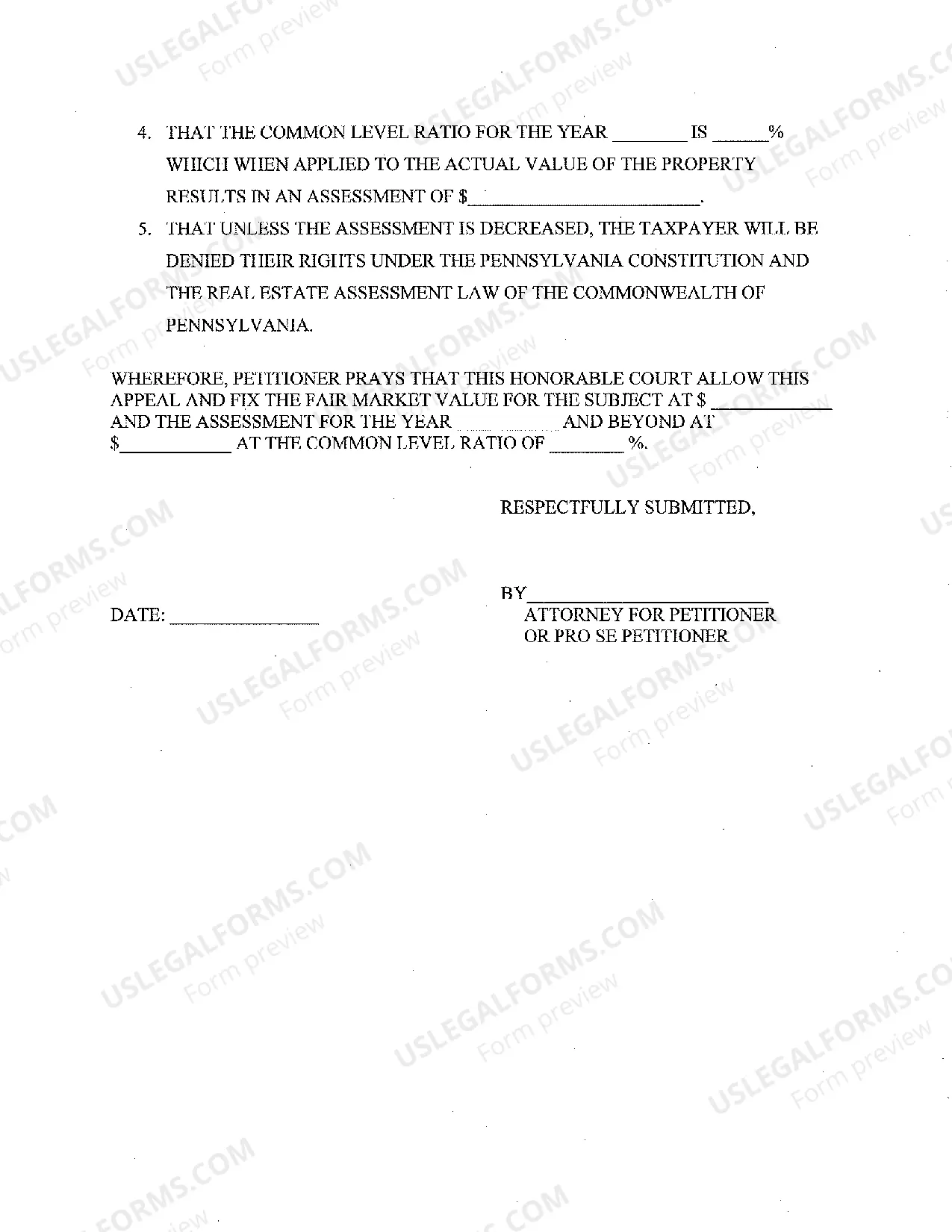 Preview Tax Assessment Appeals