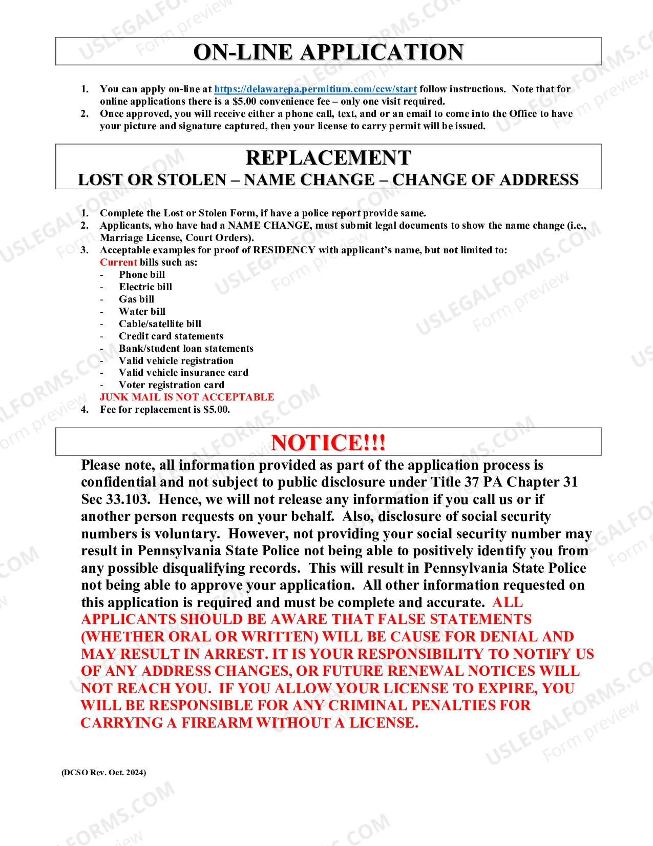 Preview Gun Permit