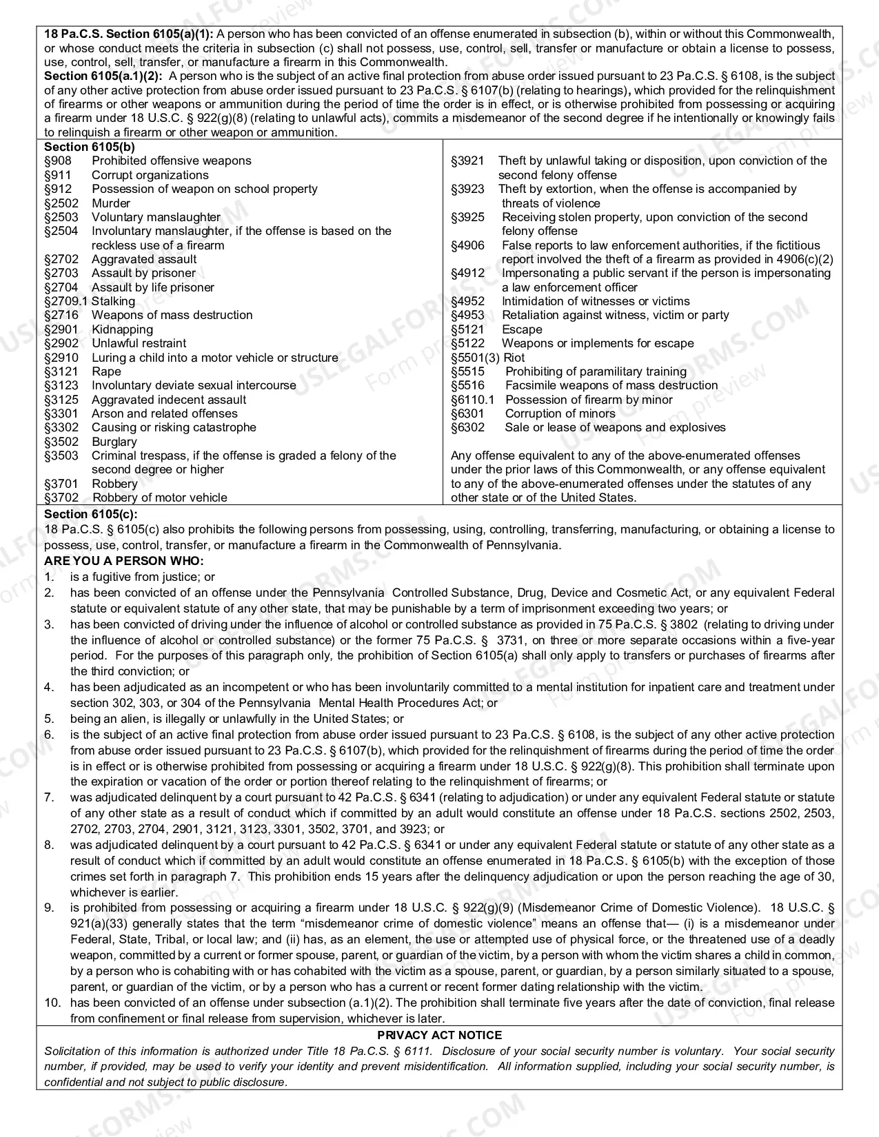 Preview Gun Permit