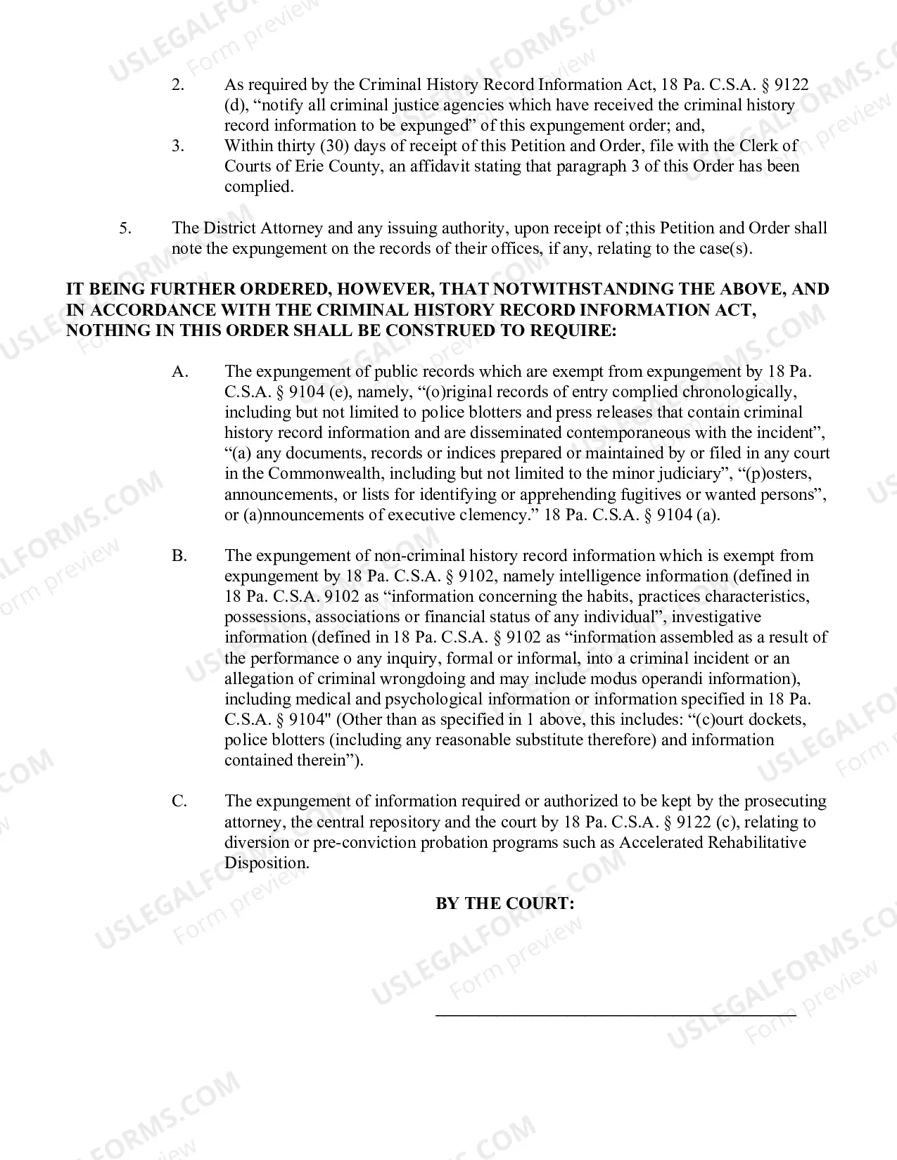 Preview Motion For Expungment of Record