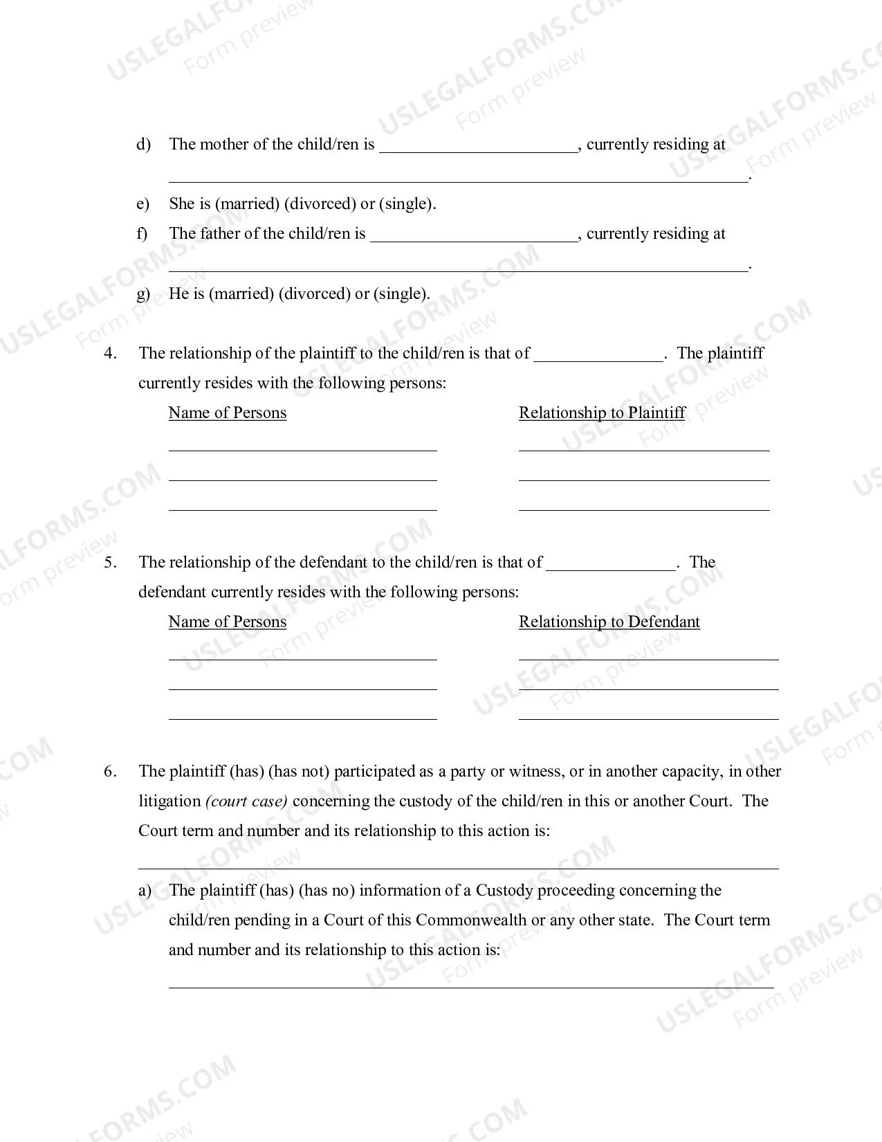 Preview Modification Petition