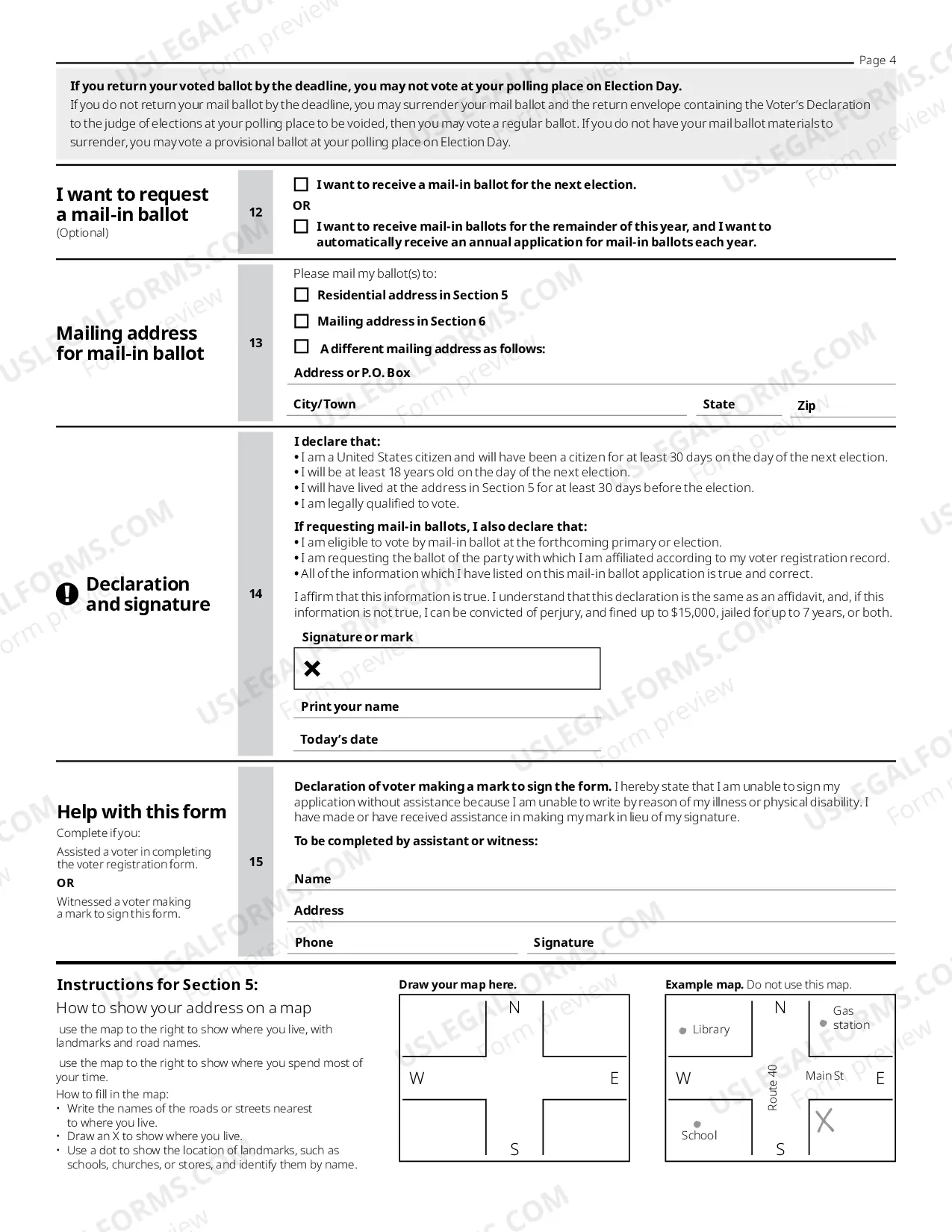 Preview Voter Registration Forms