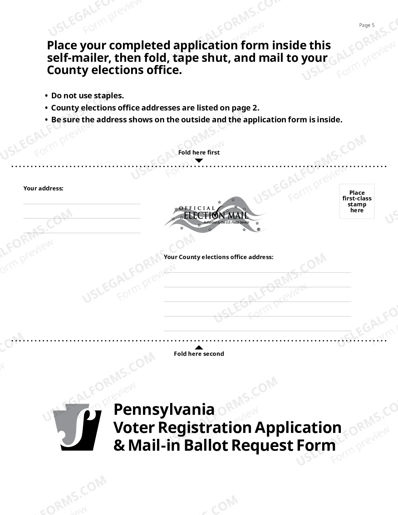 Preview Voter Registration Forms