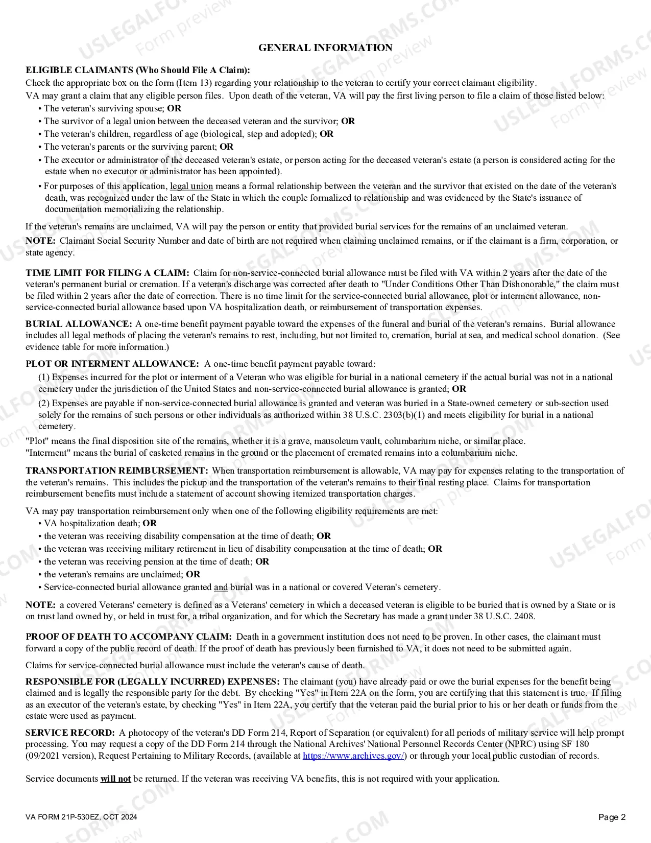 Preview Burial Allowance