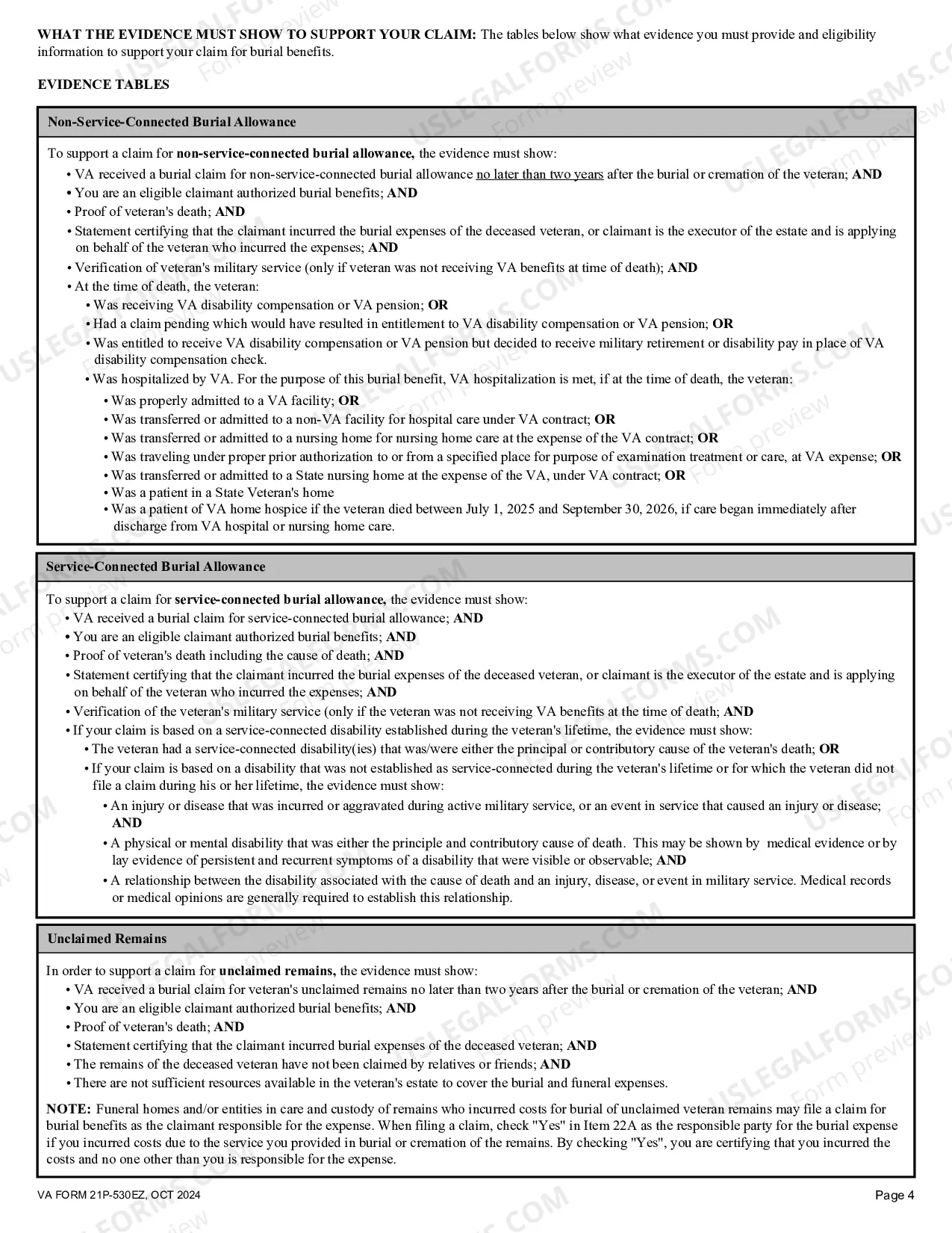 Preview Burial Allowance