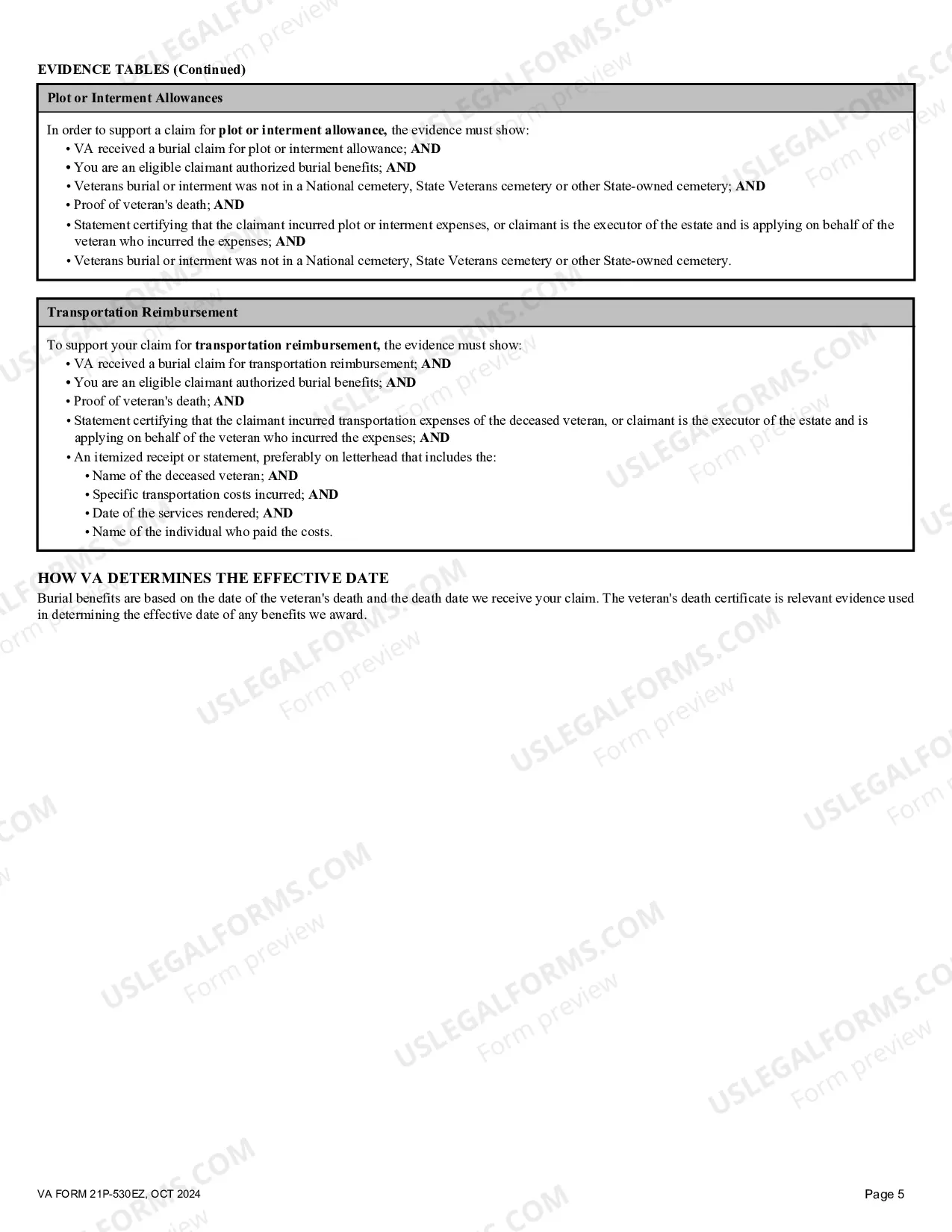 Preview Burial Allowance