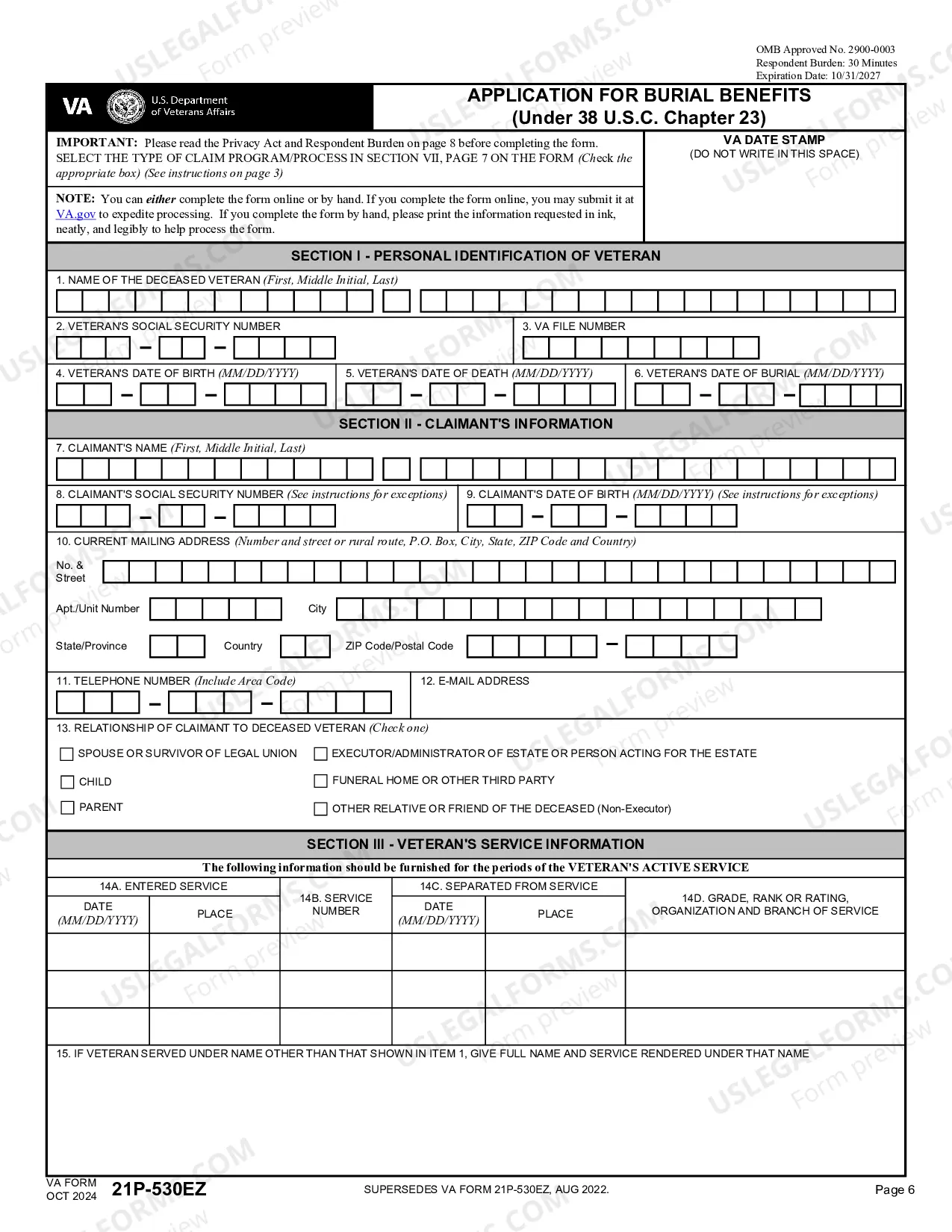 Preview Burial Allowance
