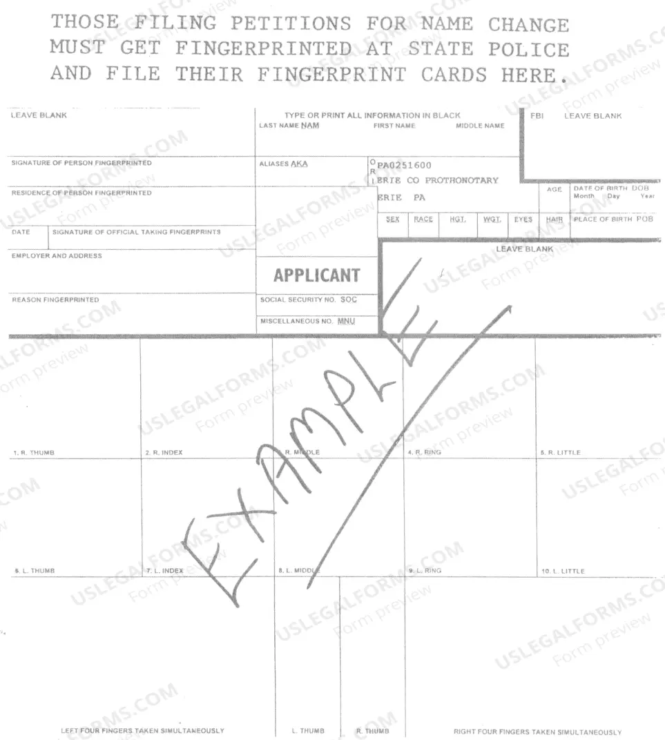 Preview NAME CHANGE PROCEDURE