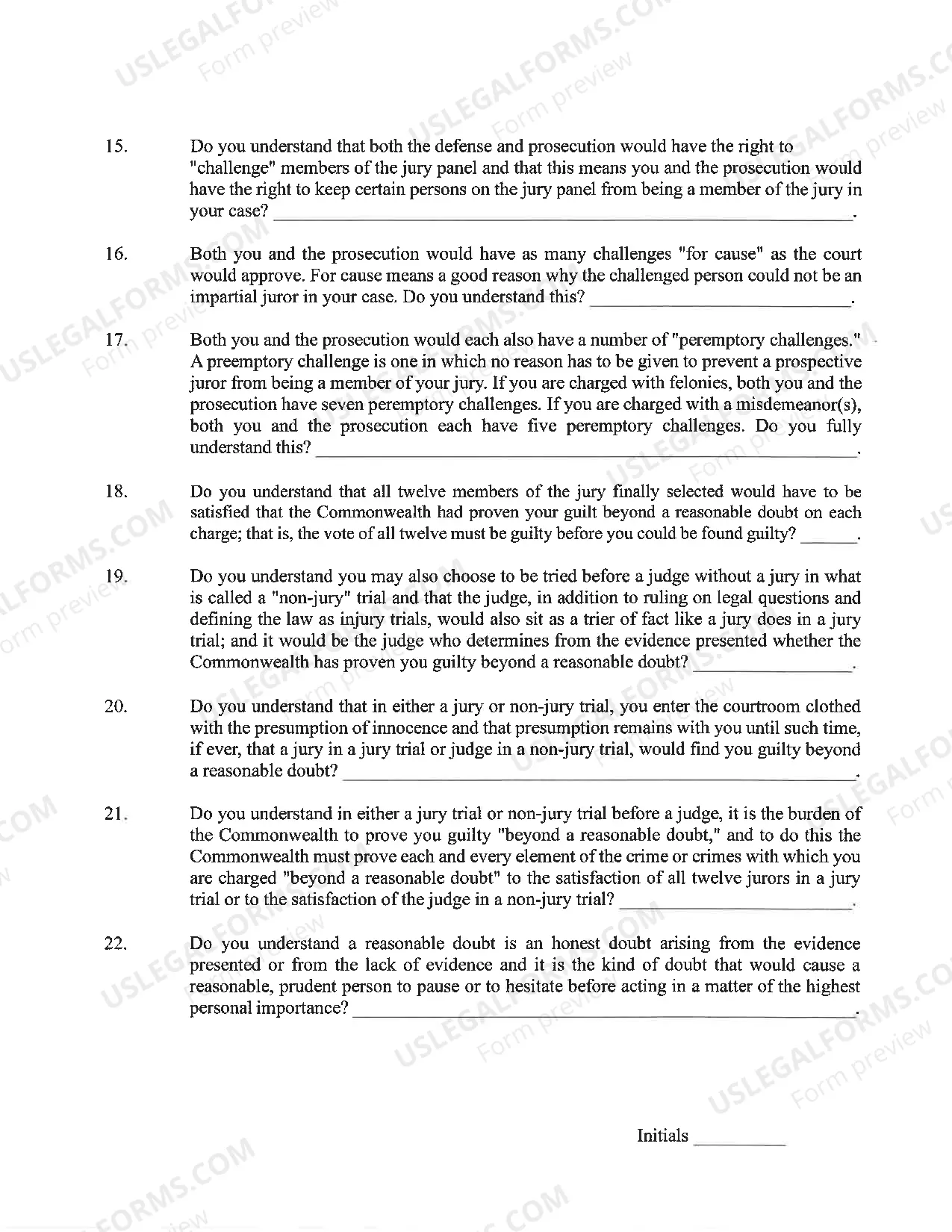 Preview DUi Plea & Sentence form