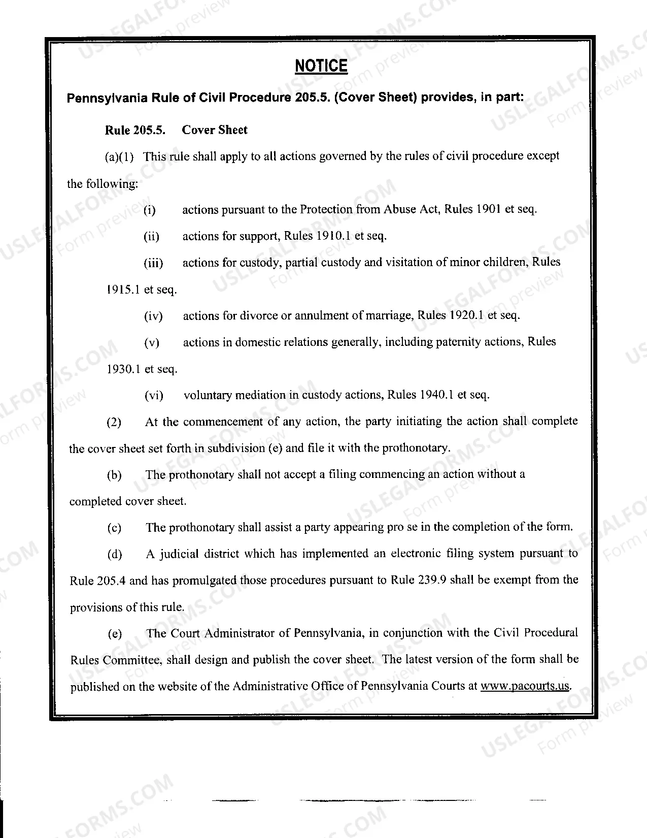 Preview Statewide Civil Cover Sheet