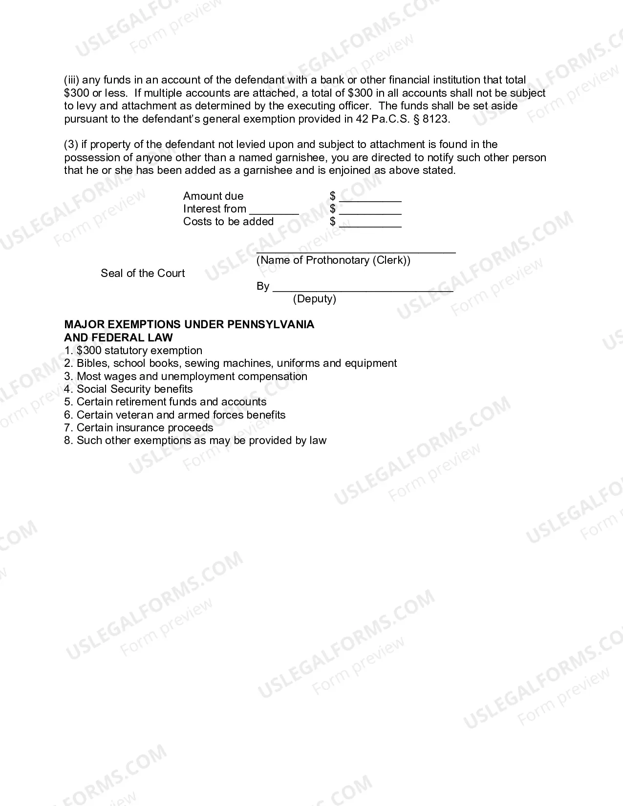 Preview Writ of Execution Money Judgment