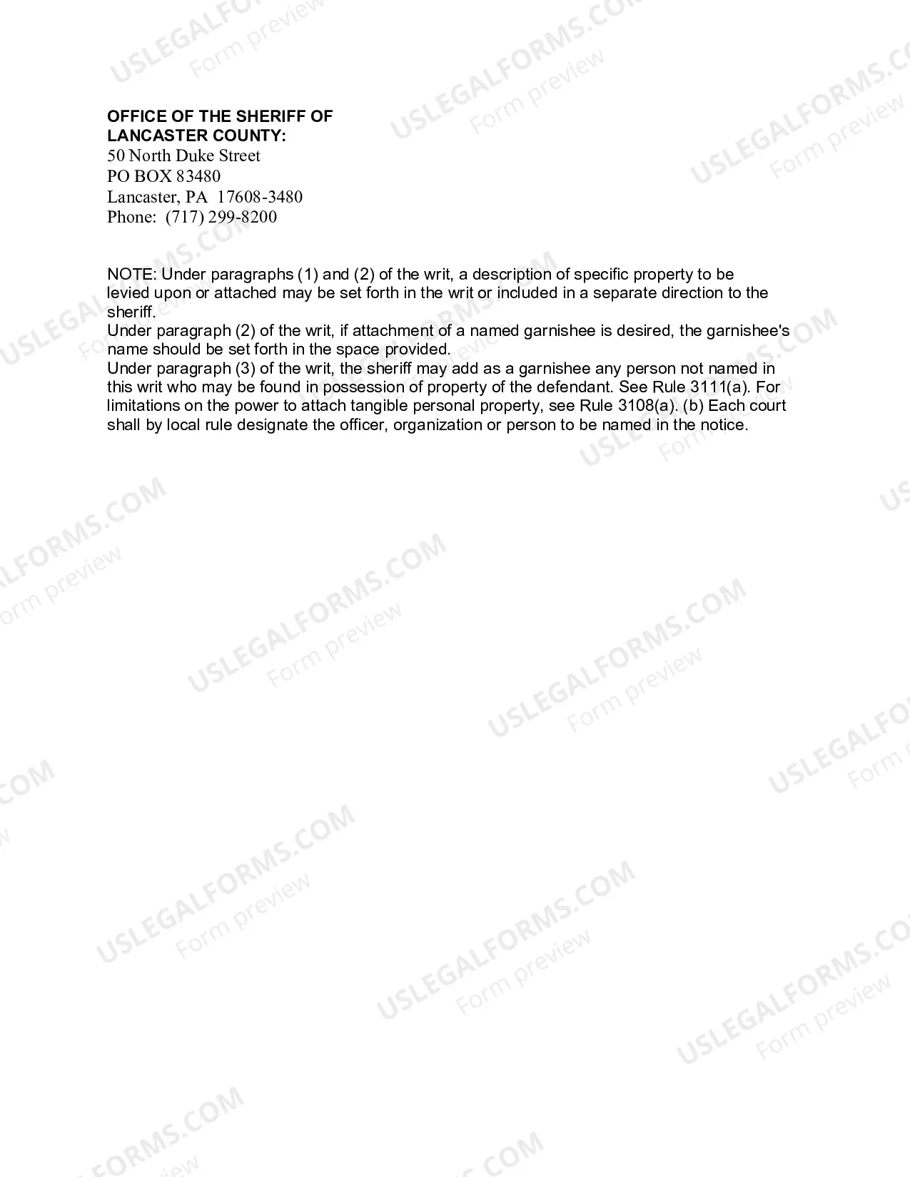 Preview Writ of Execution Money Judgment