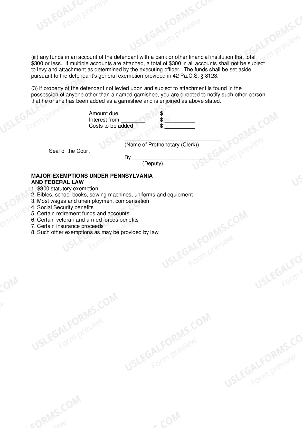 Preview 11. Writ of Execution - Money Judgment