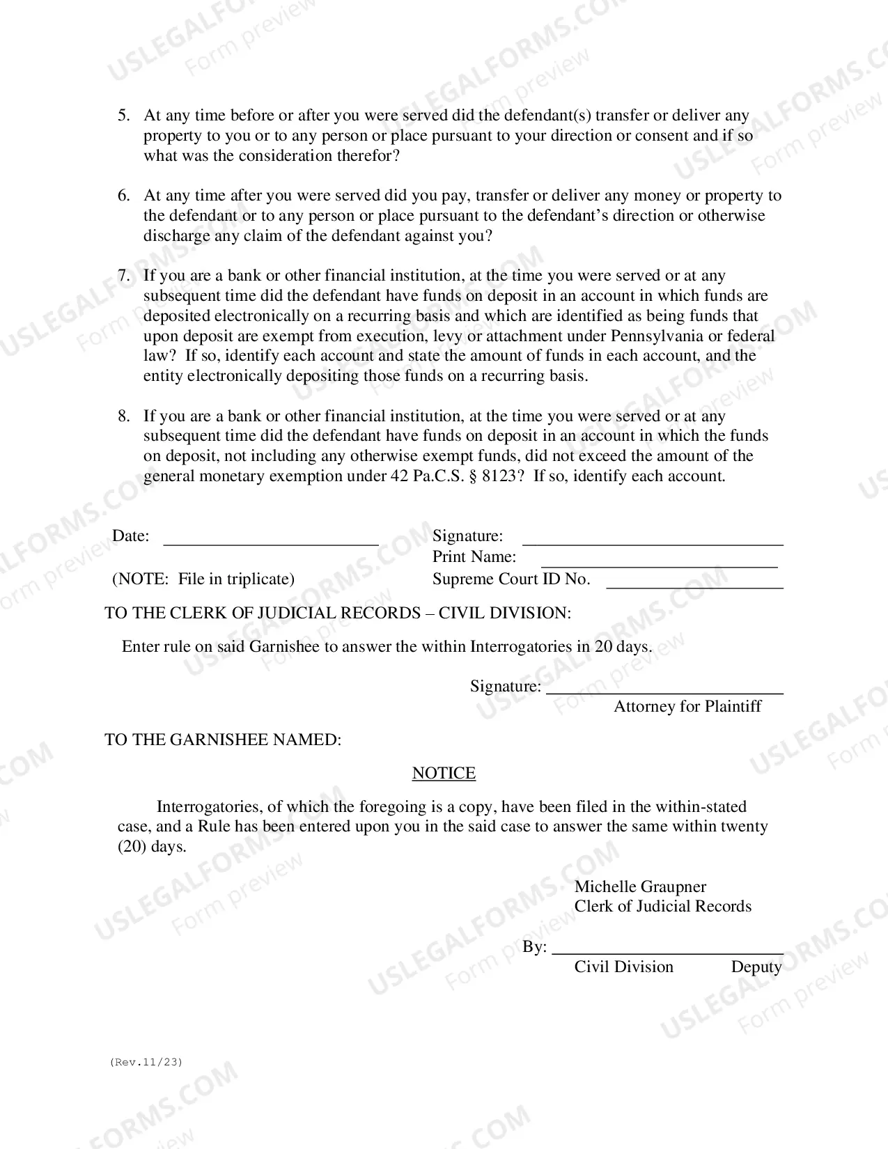 Preview interrogatories