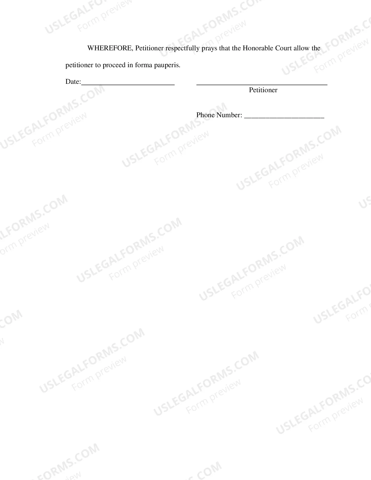 Preview Petition IFP