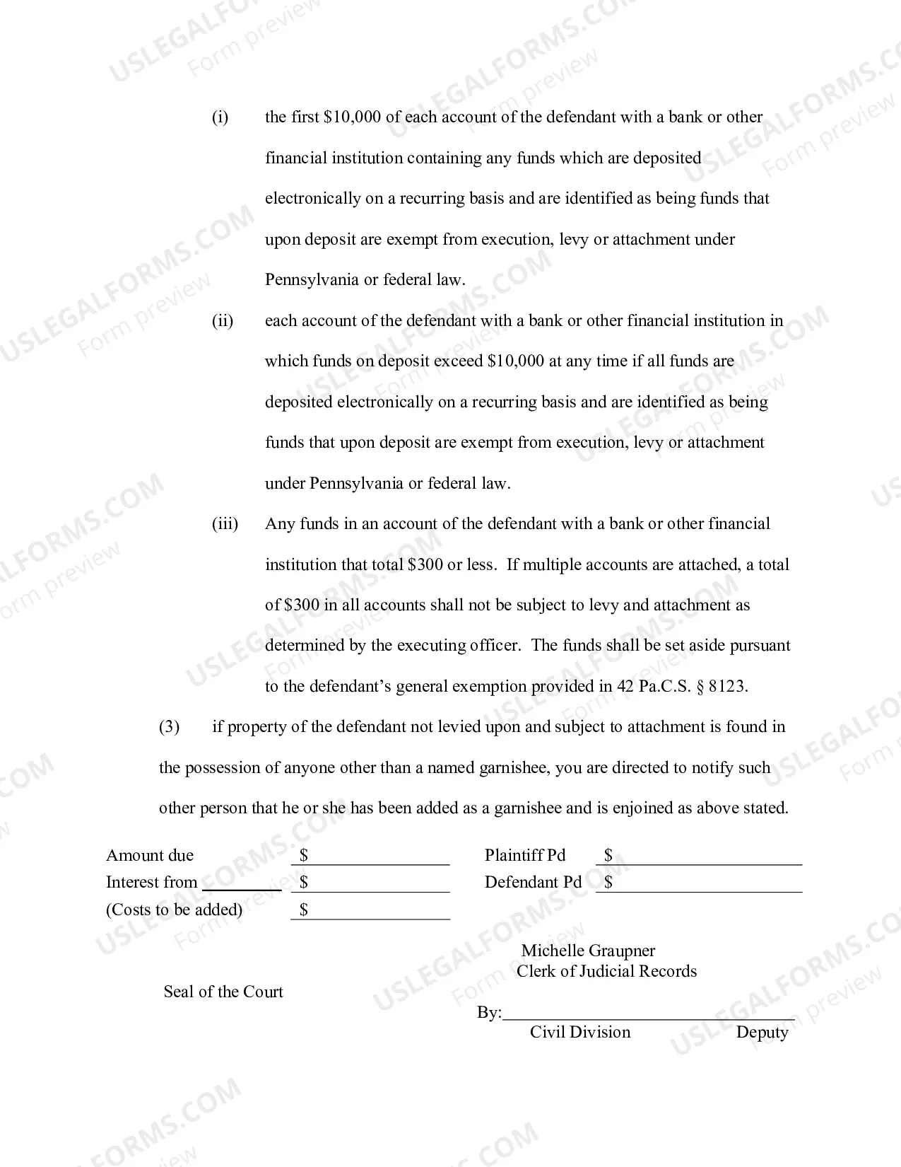 Preview Writ of Execution