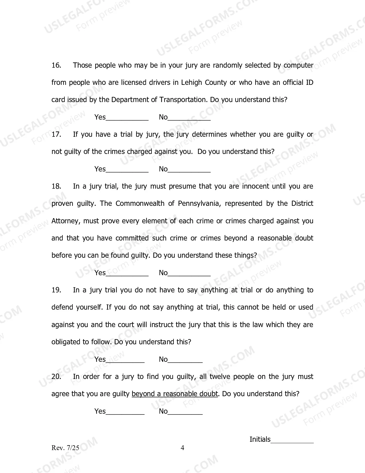 Preview Guilty Plea Colloquy