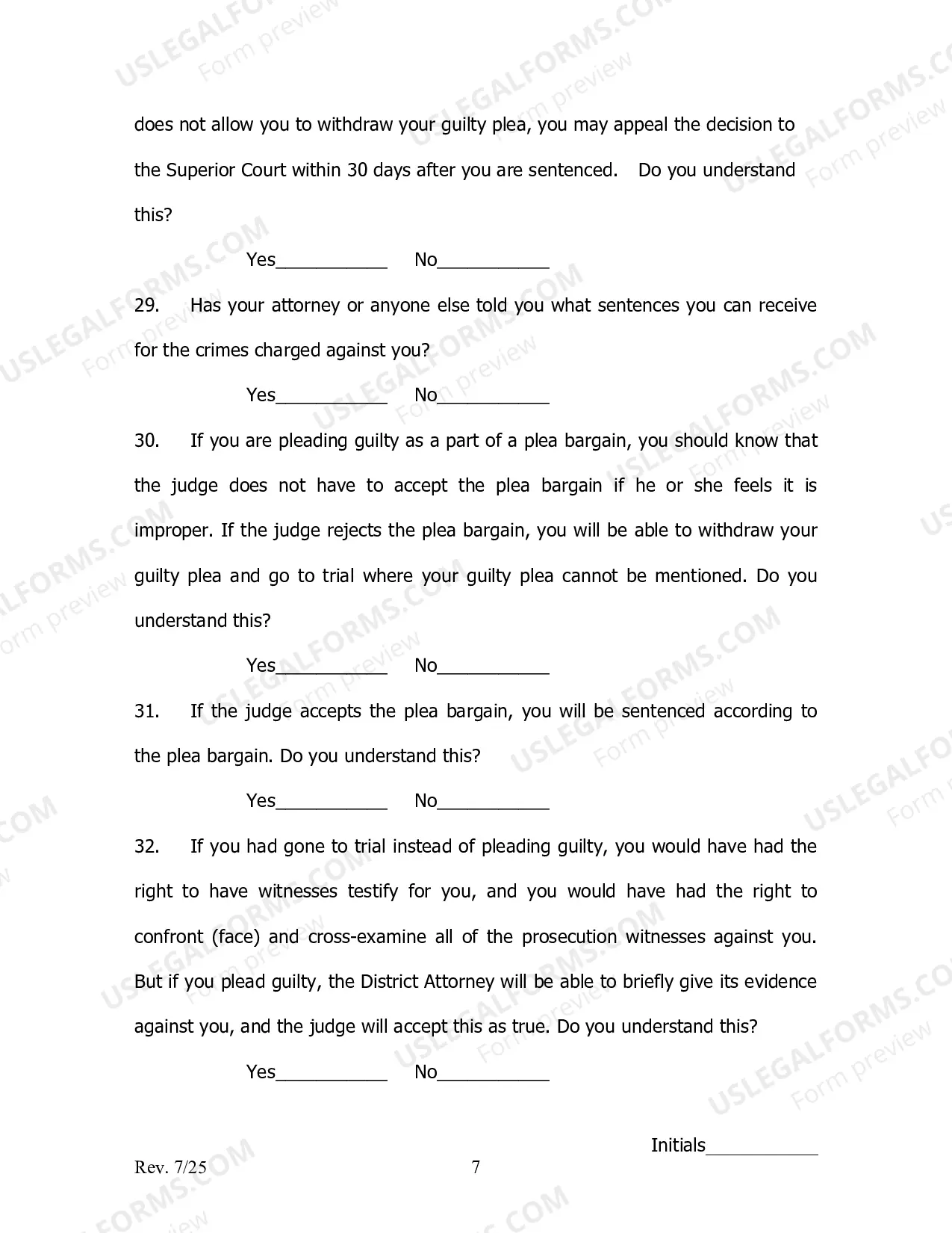 Preview Guilty Plea Colloquy