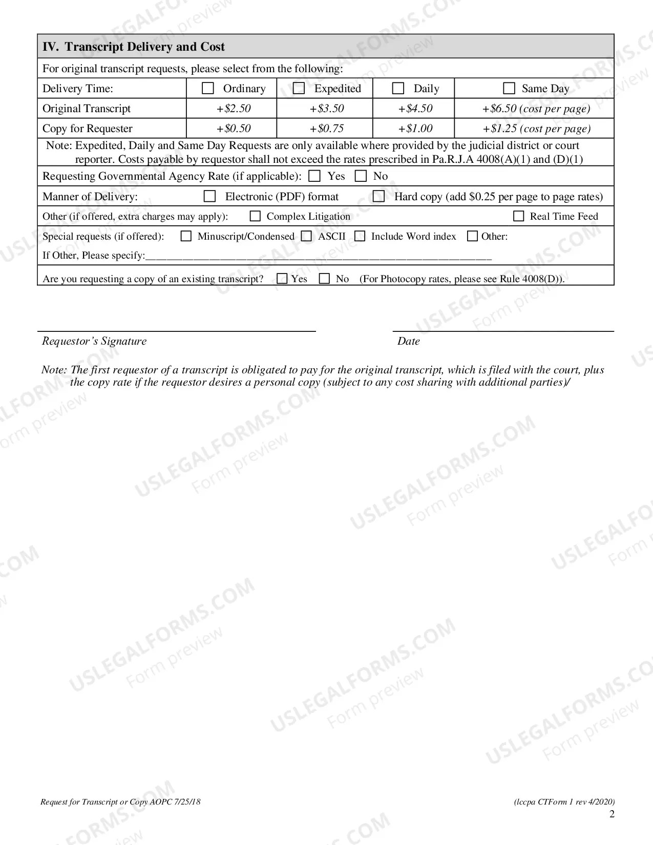Preview Superior Court Appeal Packet