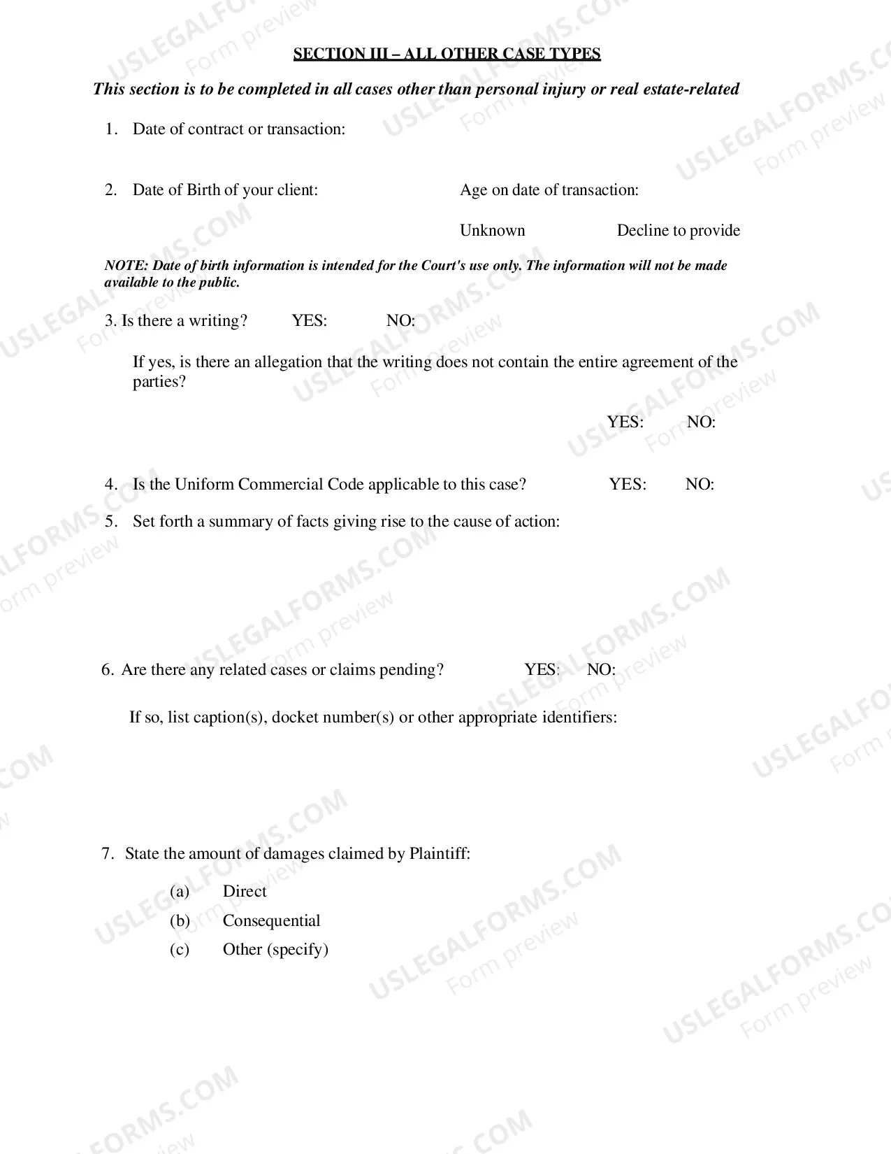Preview Case Management Conference Memorandum