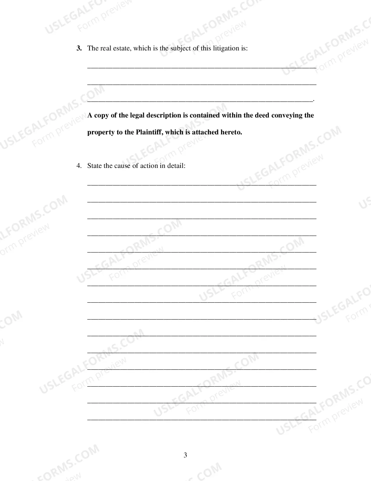 Preview Fraudulent Conveyance Quiet Title Packet