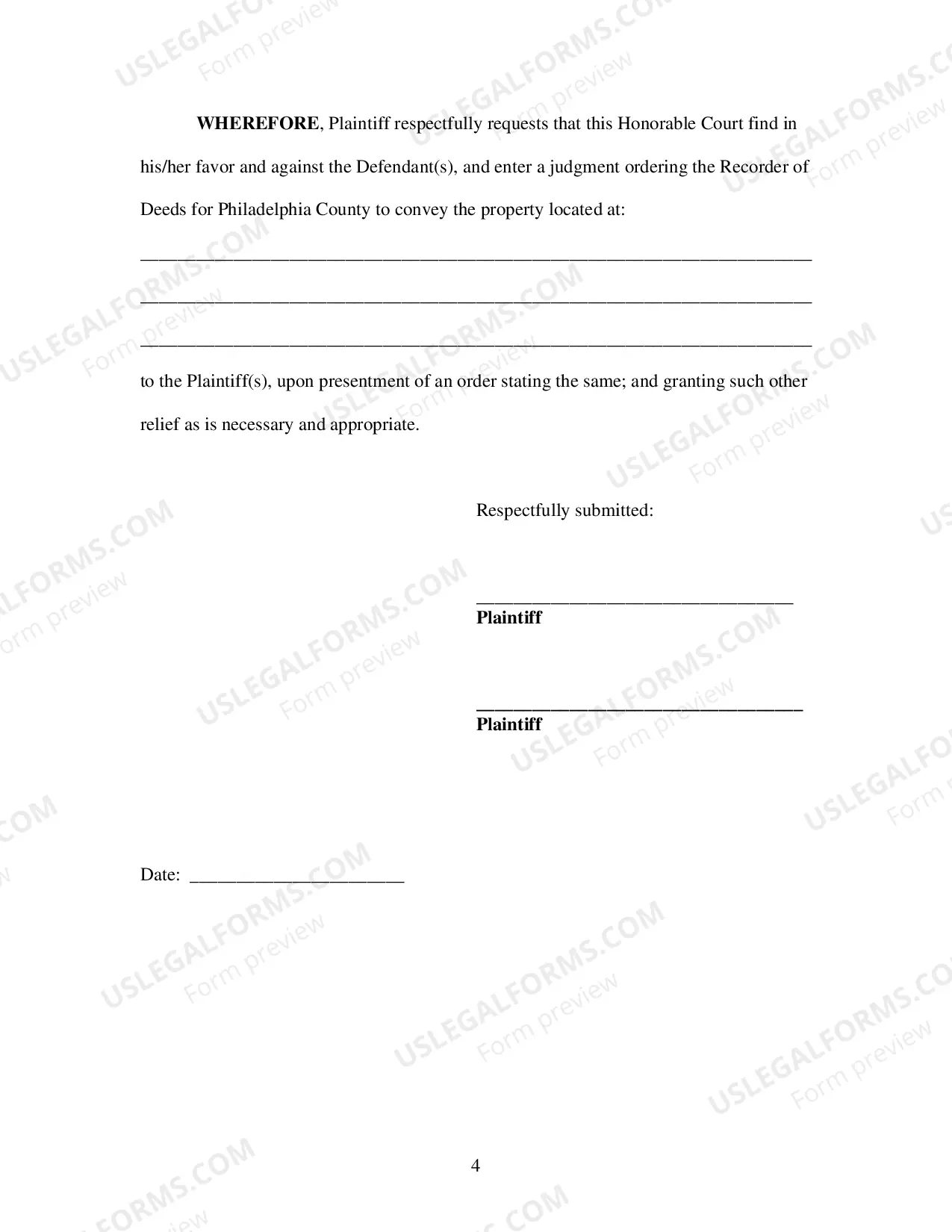 Preview Fraudulent Conveyance Quiet Title Packet