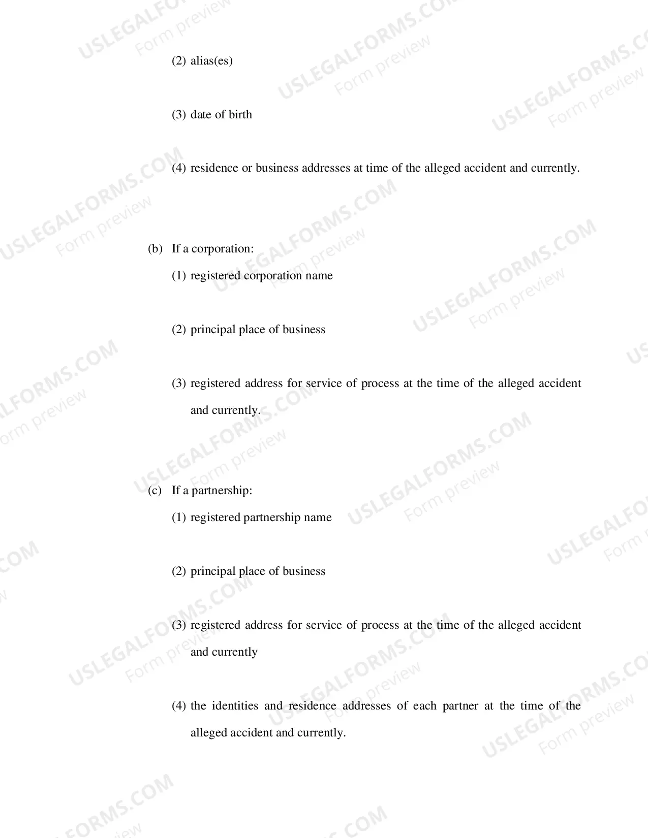 Preview Plaintiffs Interrogatories Directed to Defendant (Motor Vehicle Liability Cases)