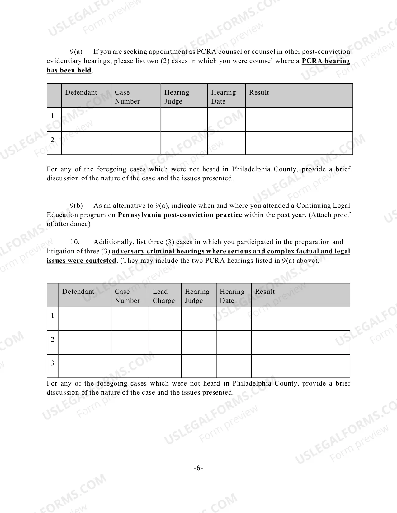 Preview Application For Court Appointment Certification