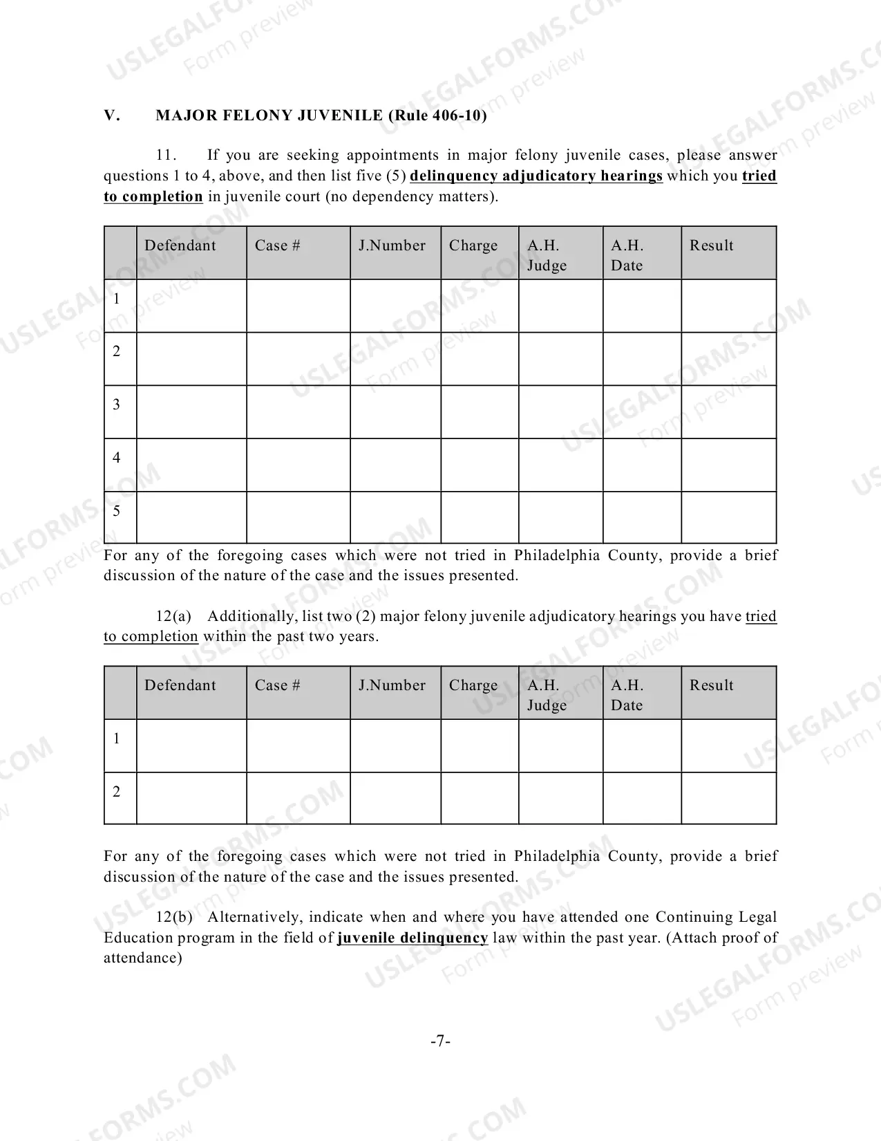 Preview Application For Court Appointment Certification
