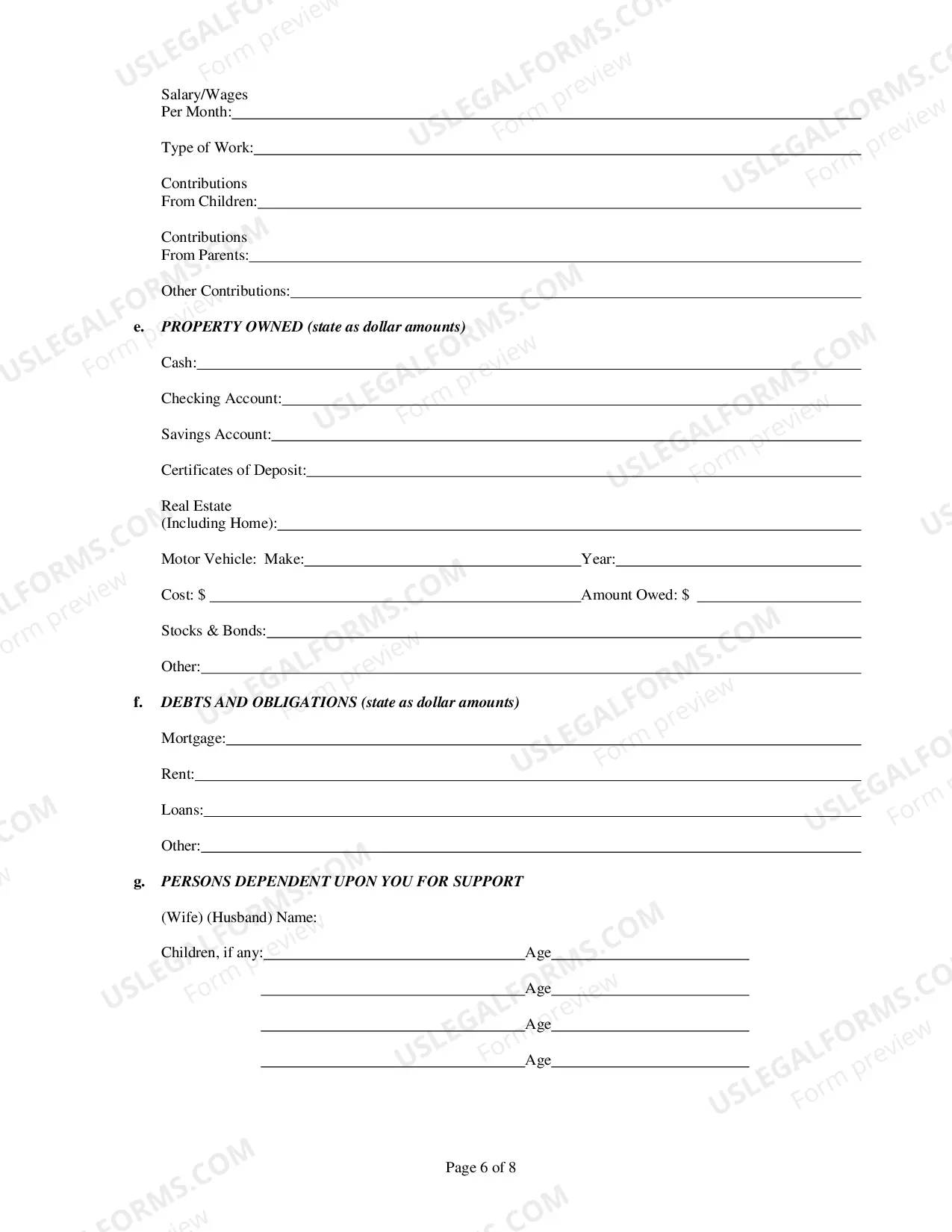 Preview Petition to Proceed In Forma Pauperis