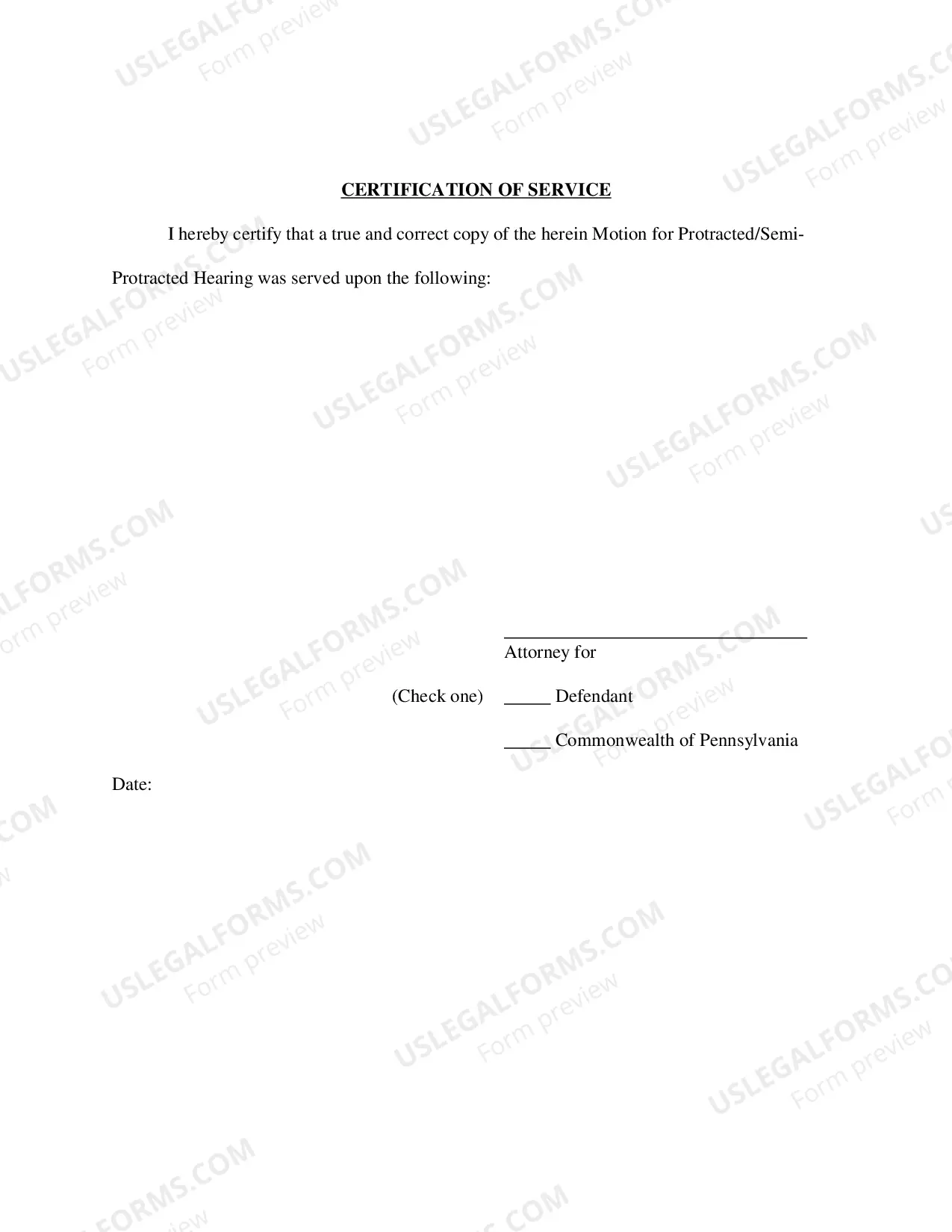 Preview Motion For Protracted Or Semi Protracted Adjudicatory Hearing