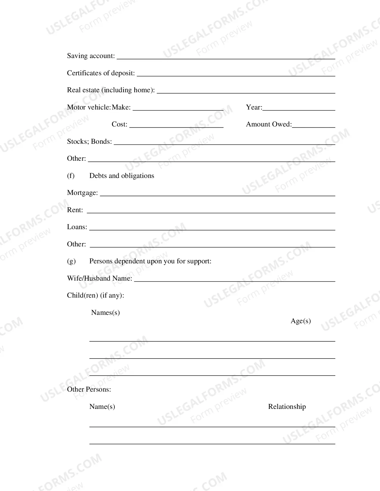 Preview Petition to proceed in Forma Pauperis (IFP)