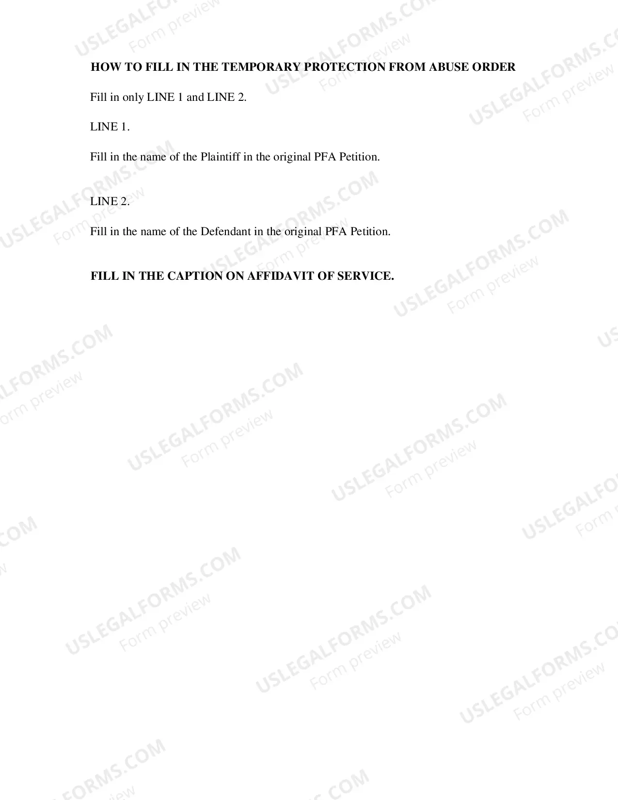 Preview Petition for Extension of Protection From Abuse Order
