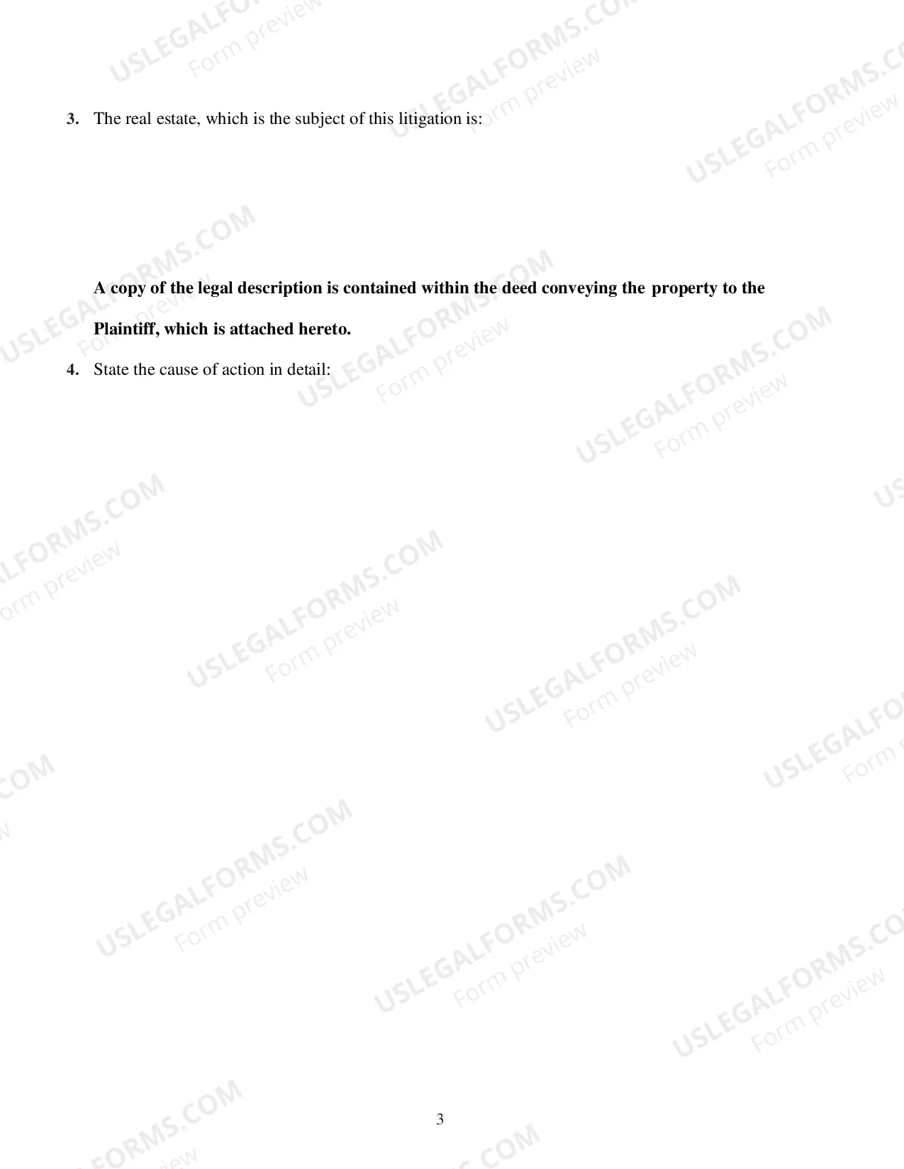 Preview Fraudulent Conveyance - Quiet Title Packet